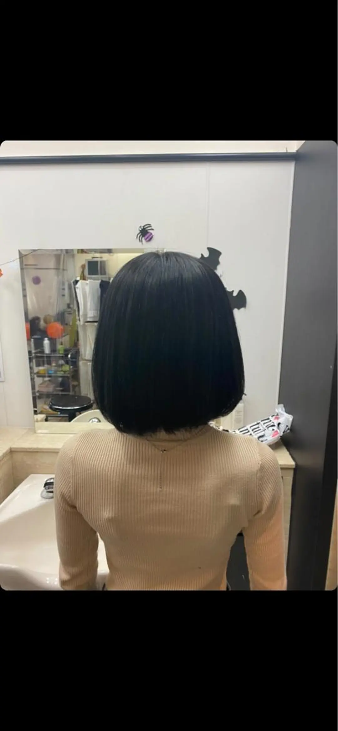 ロング カラー 黒髪 ブルーカラー ブルーブラック パーマ特化 三浦楓雅のヘアスタイル