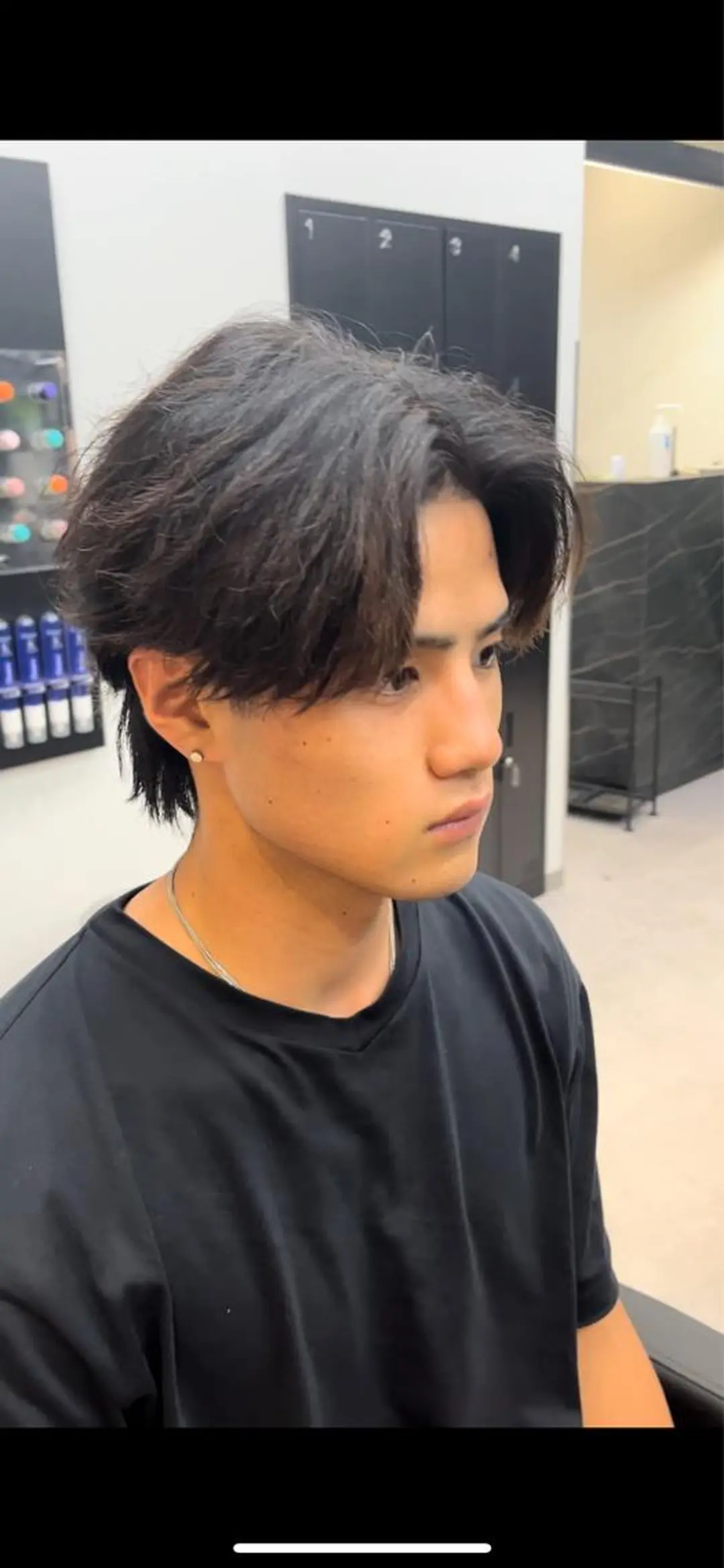 ロング パーマ メンズ メンズパーマ カット パーマ ヘアセット men'slapis YUTOのヘアスタイル