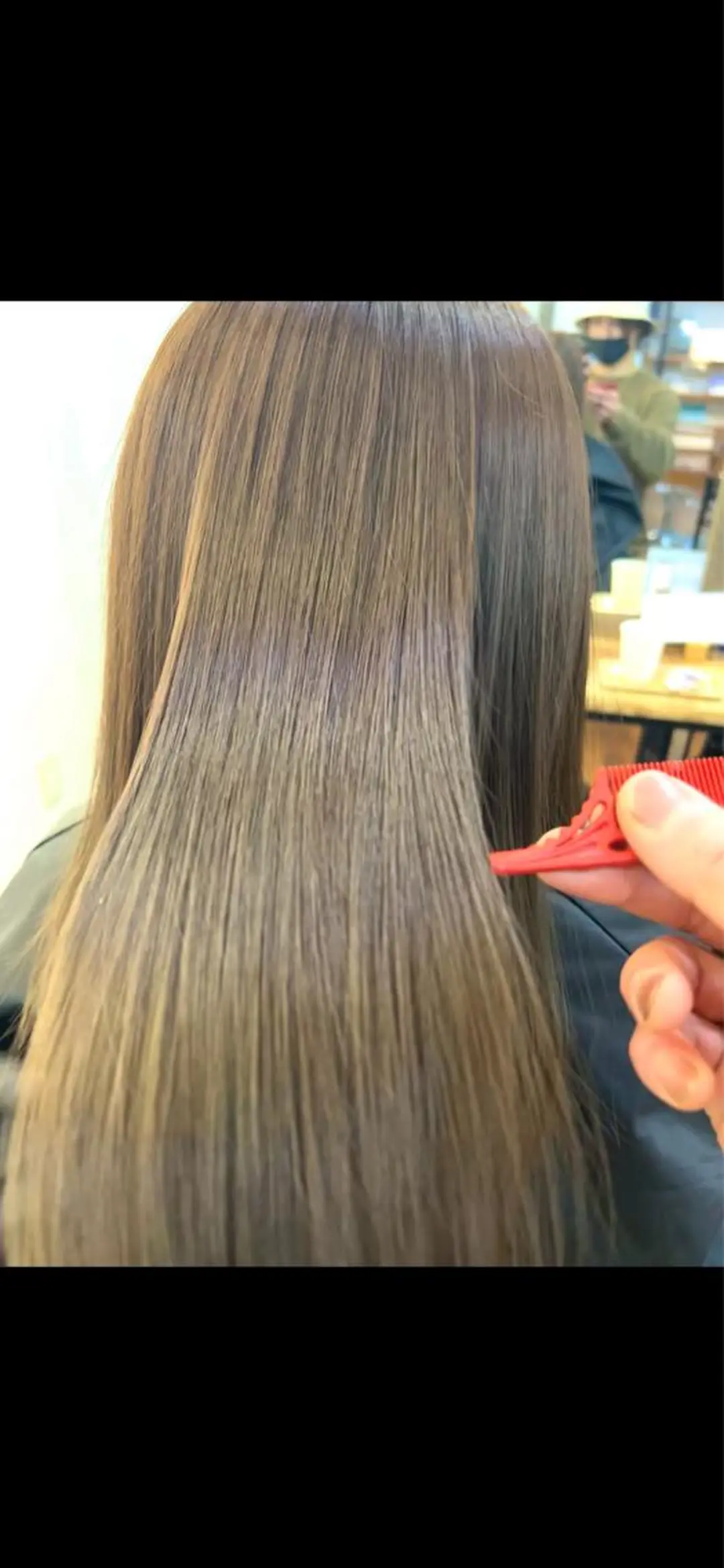 セミロング カット ヘアカラー トリートメント 髪質改善【縮毛矯正】 No.1りょうかのヘアスタイル