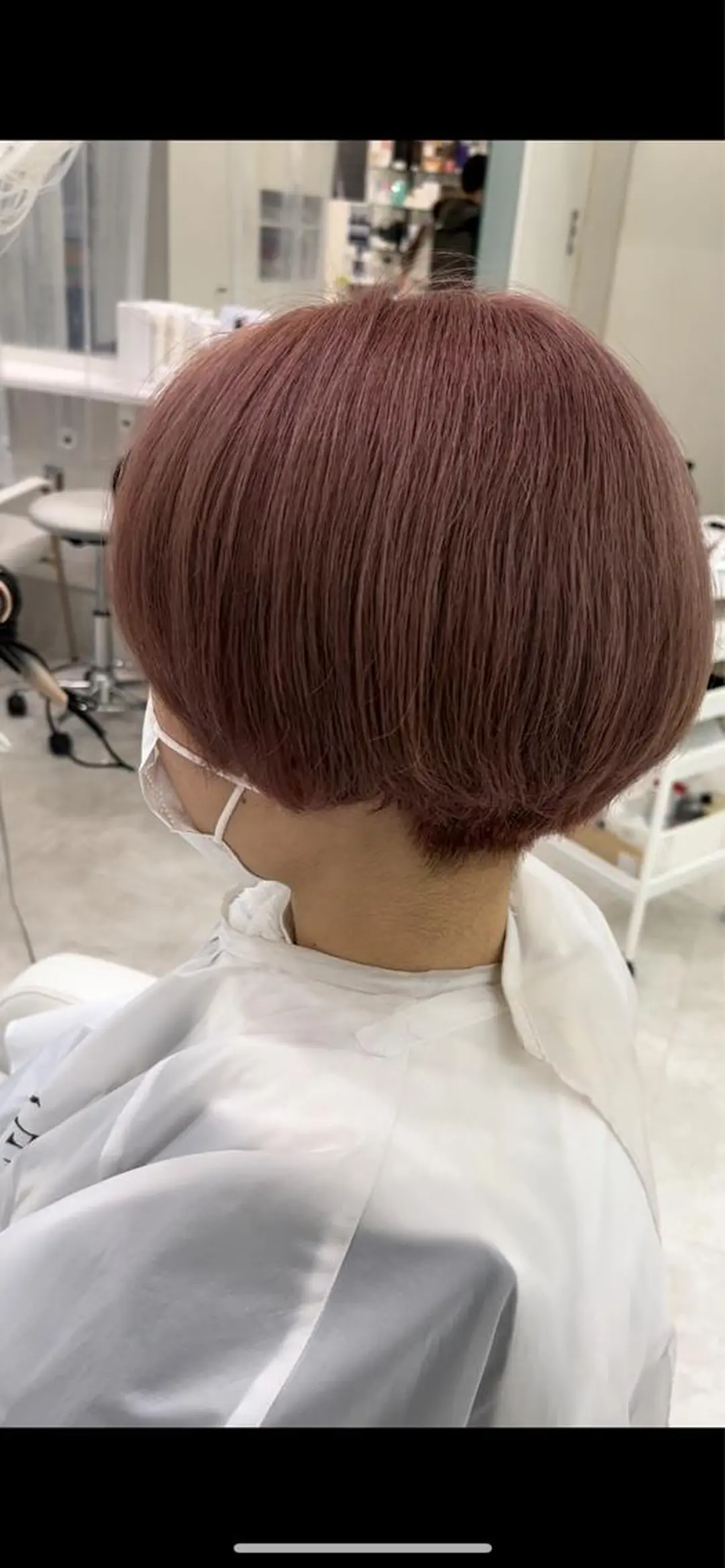 ショート カラー ブリーチ ピンクカラー 山森 大地のヘアスタイル