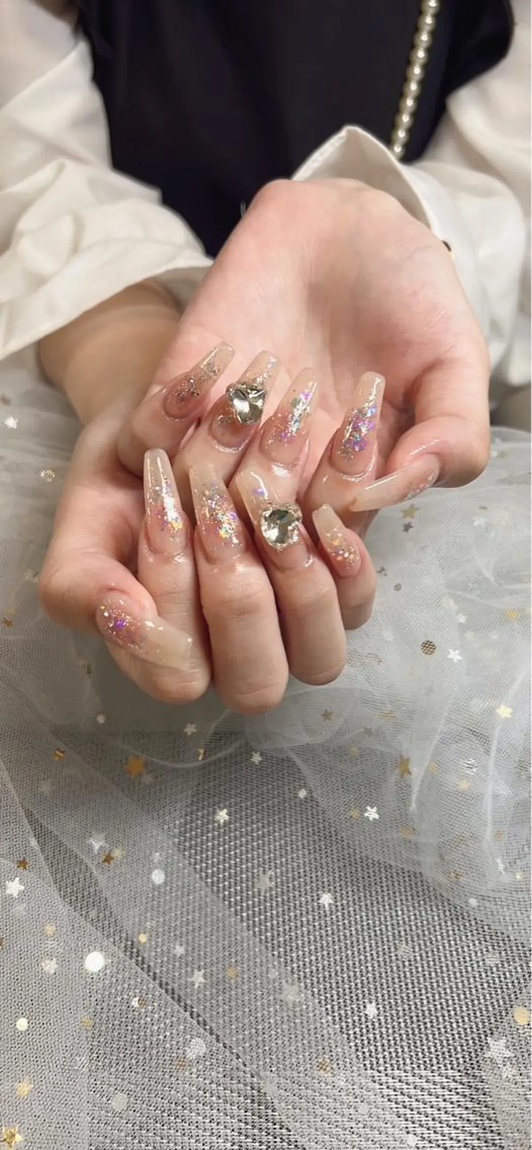 ロング カラー ネイル ハンドネイル Ryoko Nailのネイルデザイン