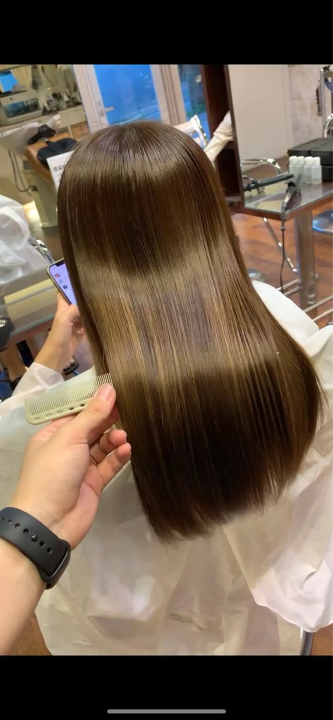 ロング カラー カット パーマ トリートメント 吉野 武のヘアスタイル
