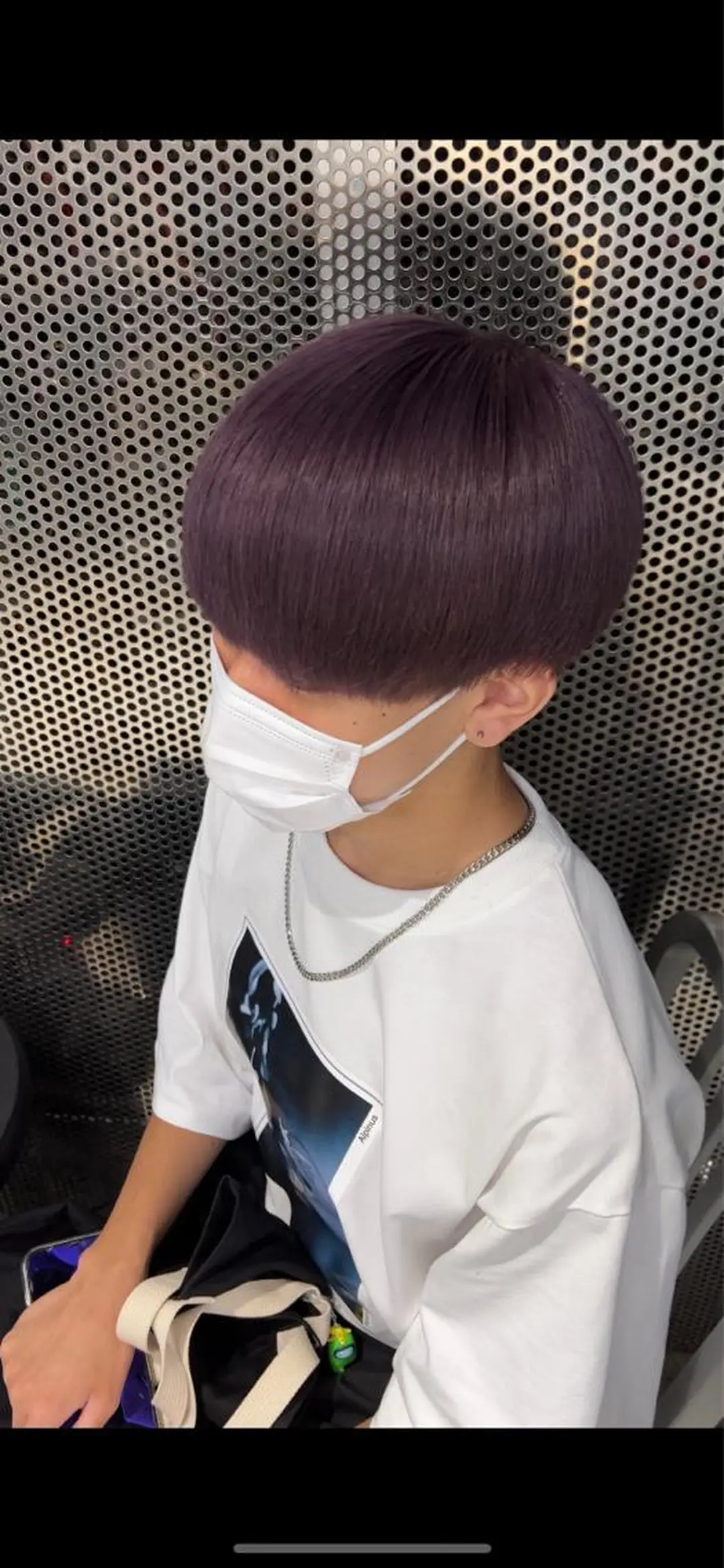 ショート カラー メンズ メンズブリーチ ブリーチ バイオレットカラー カット ヘアカラー 藤井優大 店舗異動しましたのその他イメージ