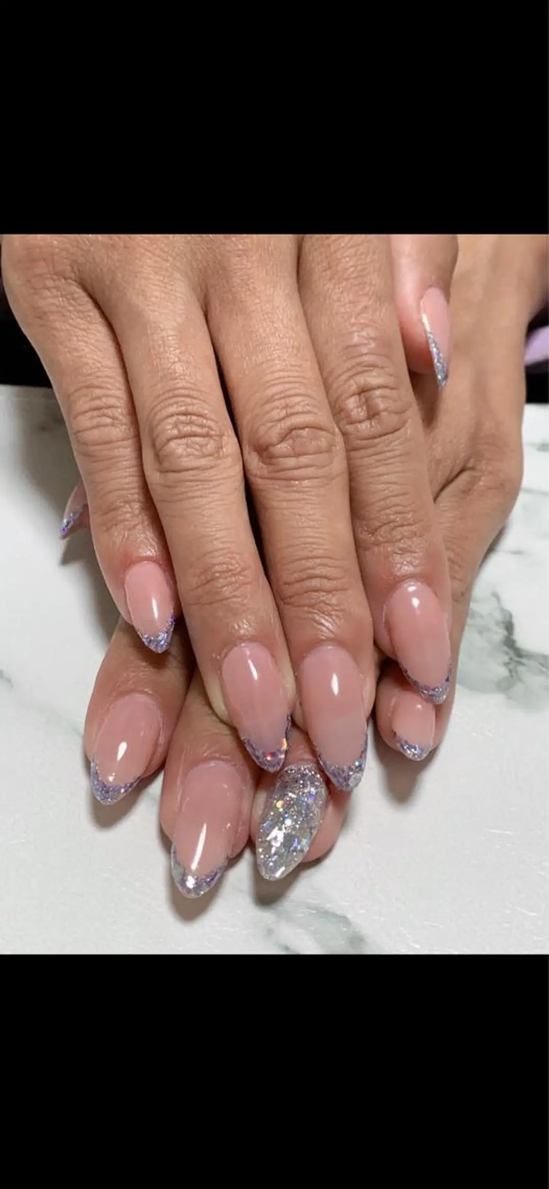 ネイル アニマル柄 アートネイル フレンチネイル ガラスフレンチ ニュアンスネイル ハンドネイル x.1.0.nail ♡Cのネイルデザイン