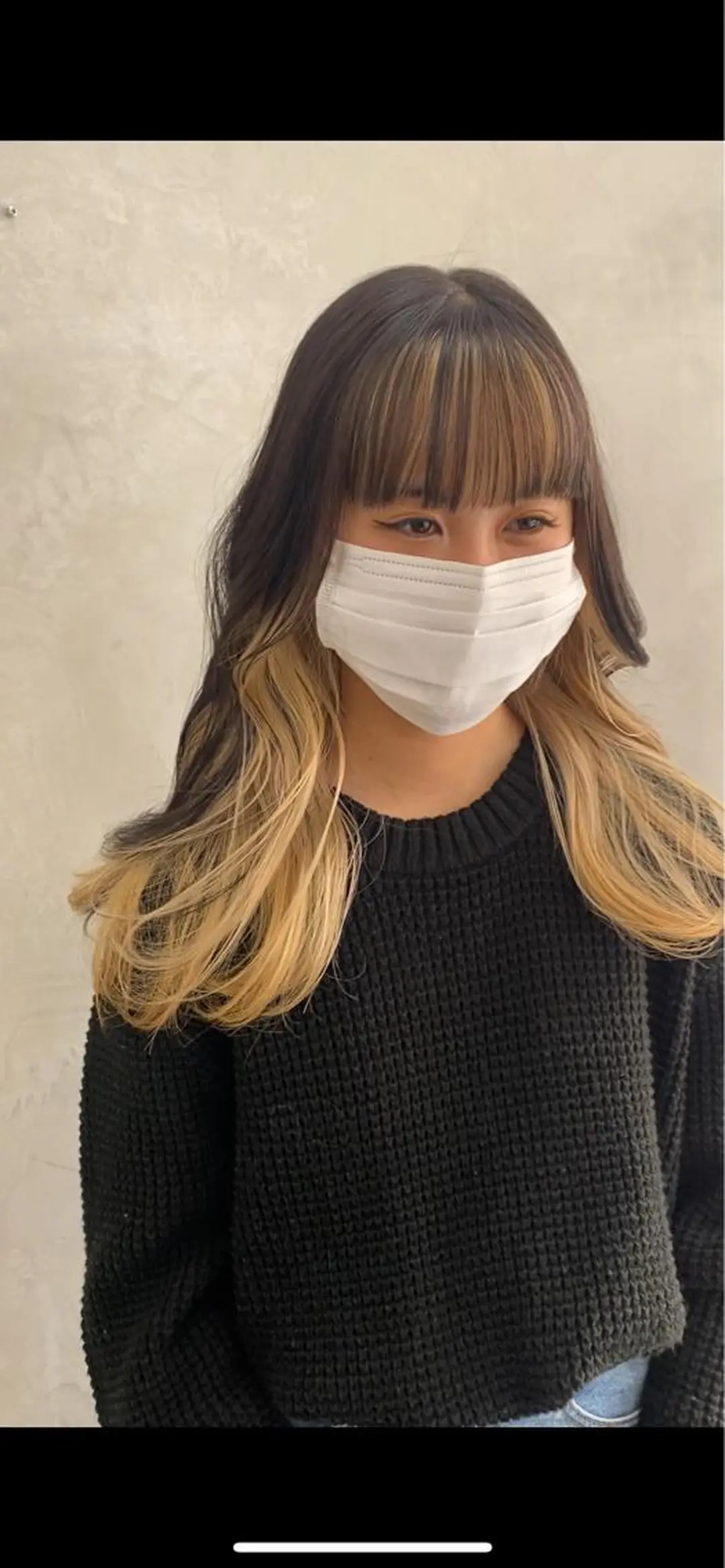 ロング カラー インナーカラー 佐伯 鼓乃美のヘアスタイル