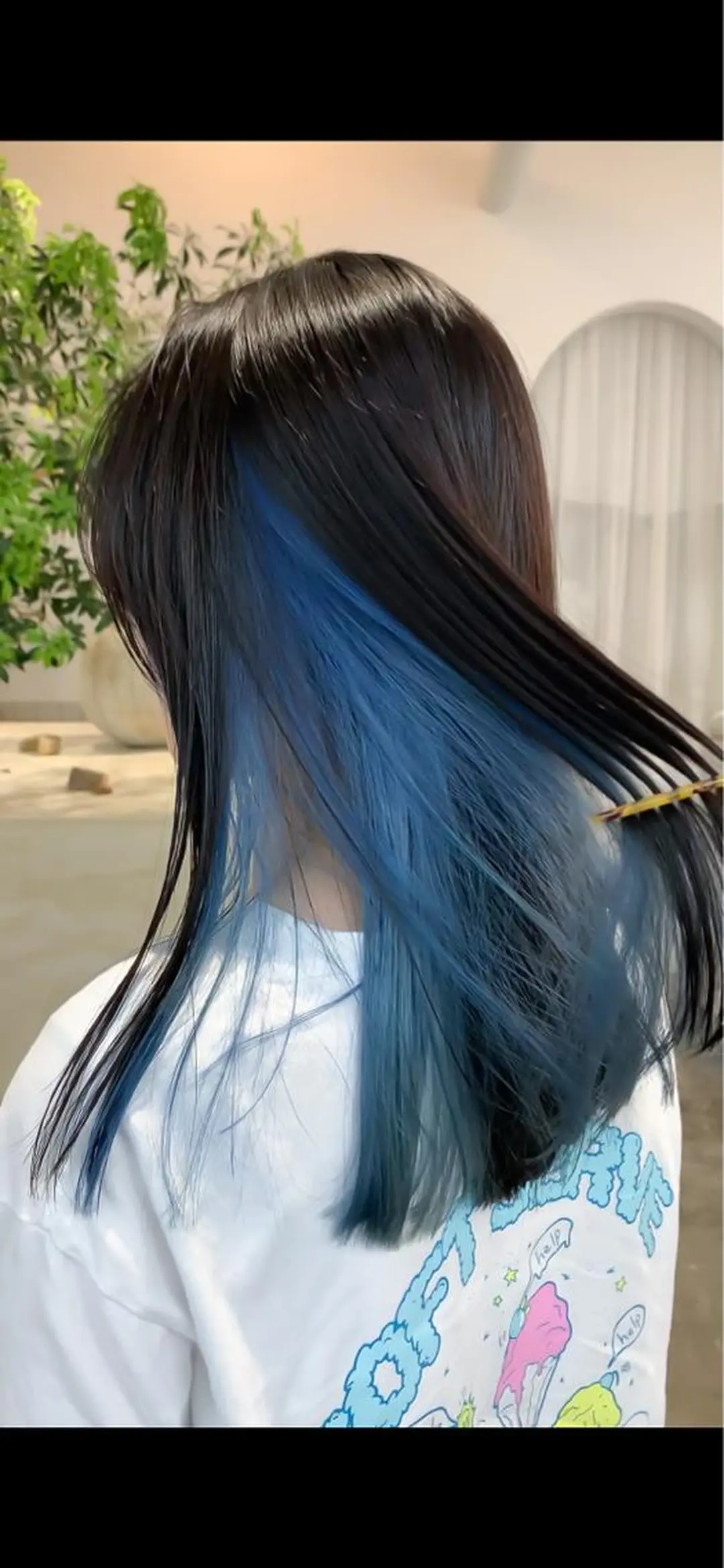 セミロング カラー ヘアカラー 似合わせカット ケアパーマ喜来雅由のヘアスタイル