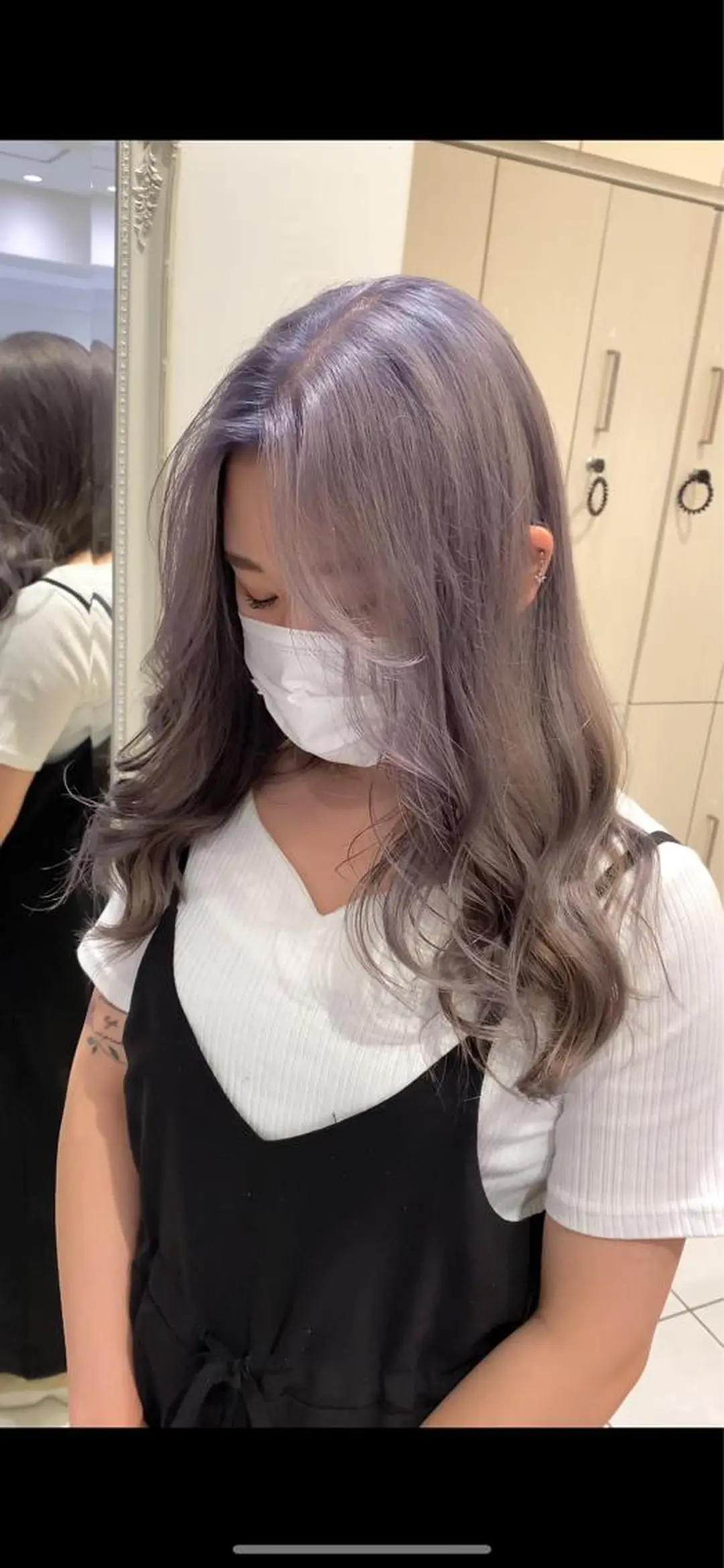 ロング カラー ブリーチ ラベンダーカラー ラベンダーグレー ロング トリートメント Uno. 本気で ヘアに悩む方へ✨のヘアスタイル