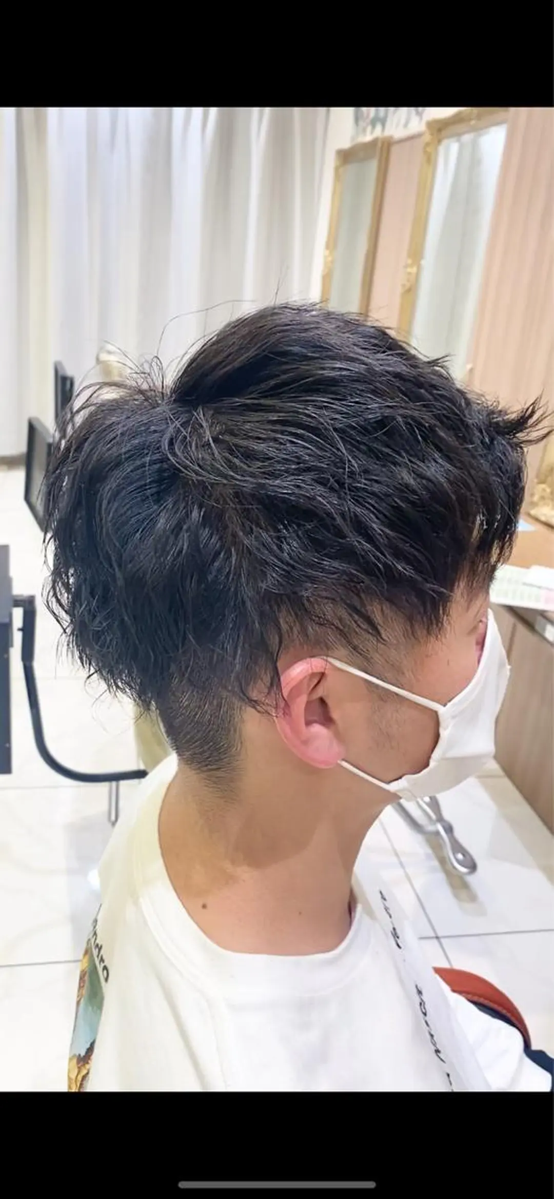 ショート パーマ メンズ 古川 琴美のヘアスタイル