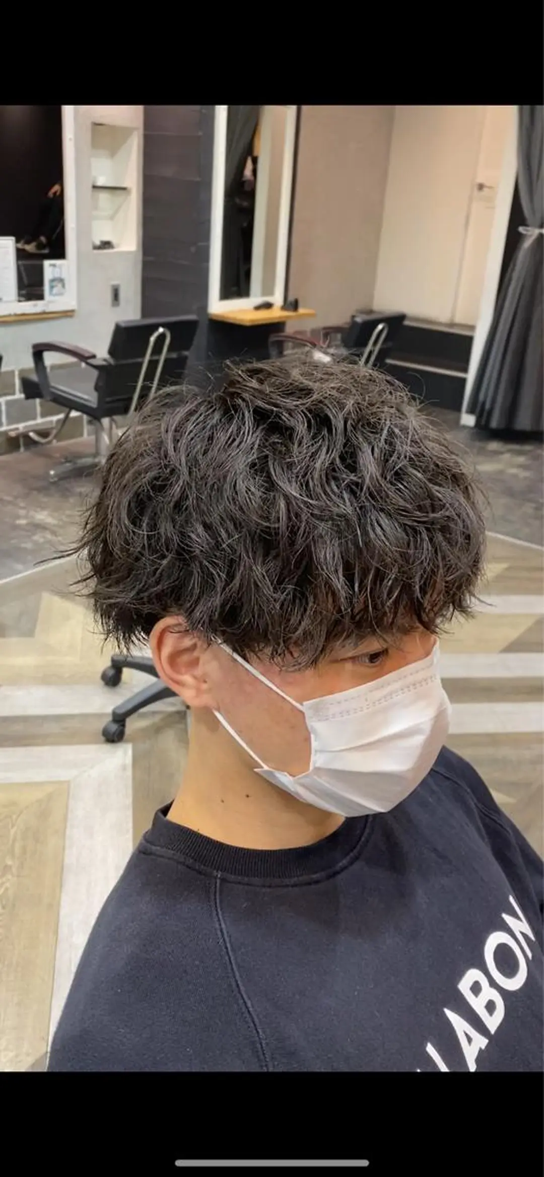 ショート パーマ スパイラルパーマ カット パーマ Re.Meiro(リ・メイロ)所属・メンズカット/ 沖縄市/村田亮太のヘアスタイル