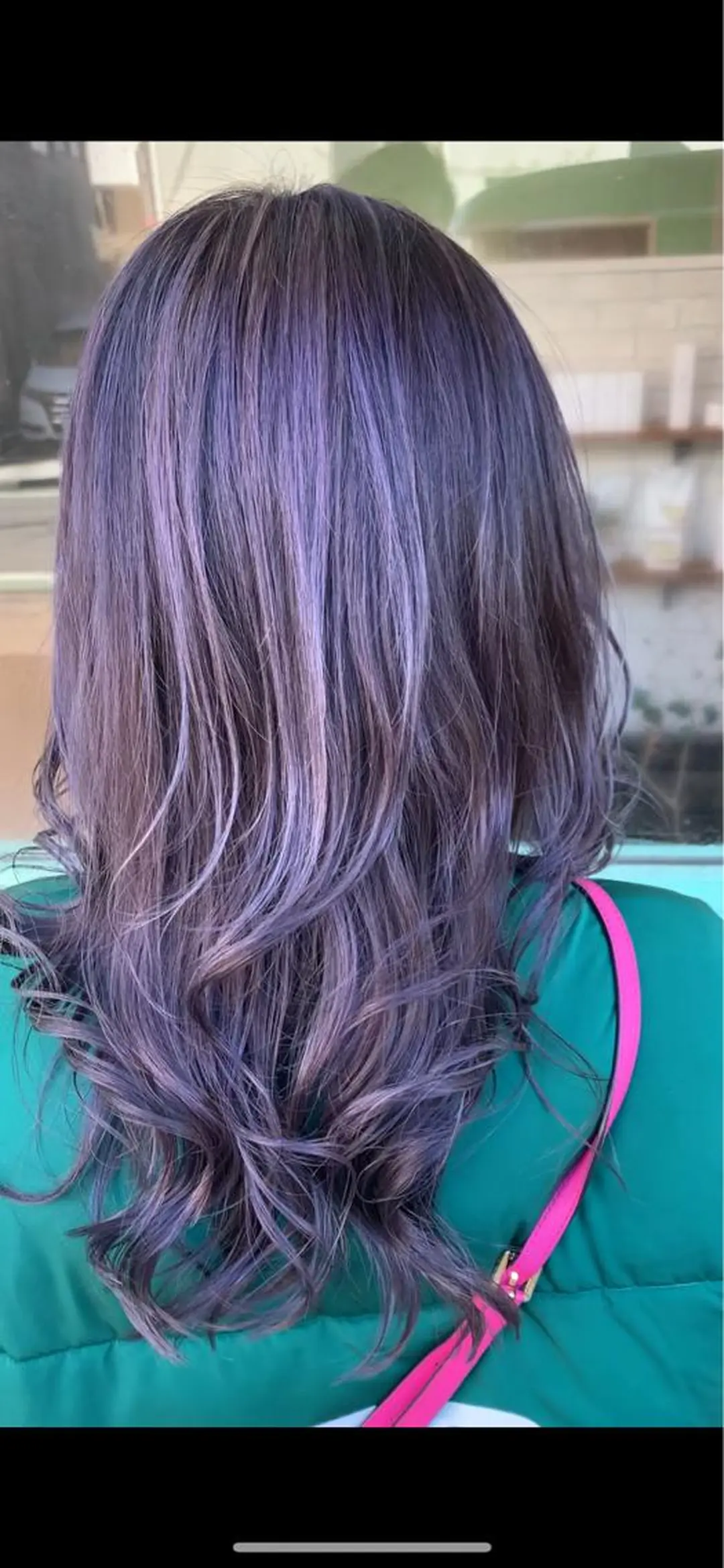 ロング カラー ハイライトカラー ラベンダーカラー ハイライト ヘアカラー トリートメント schon 仙台のヘアスタイル