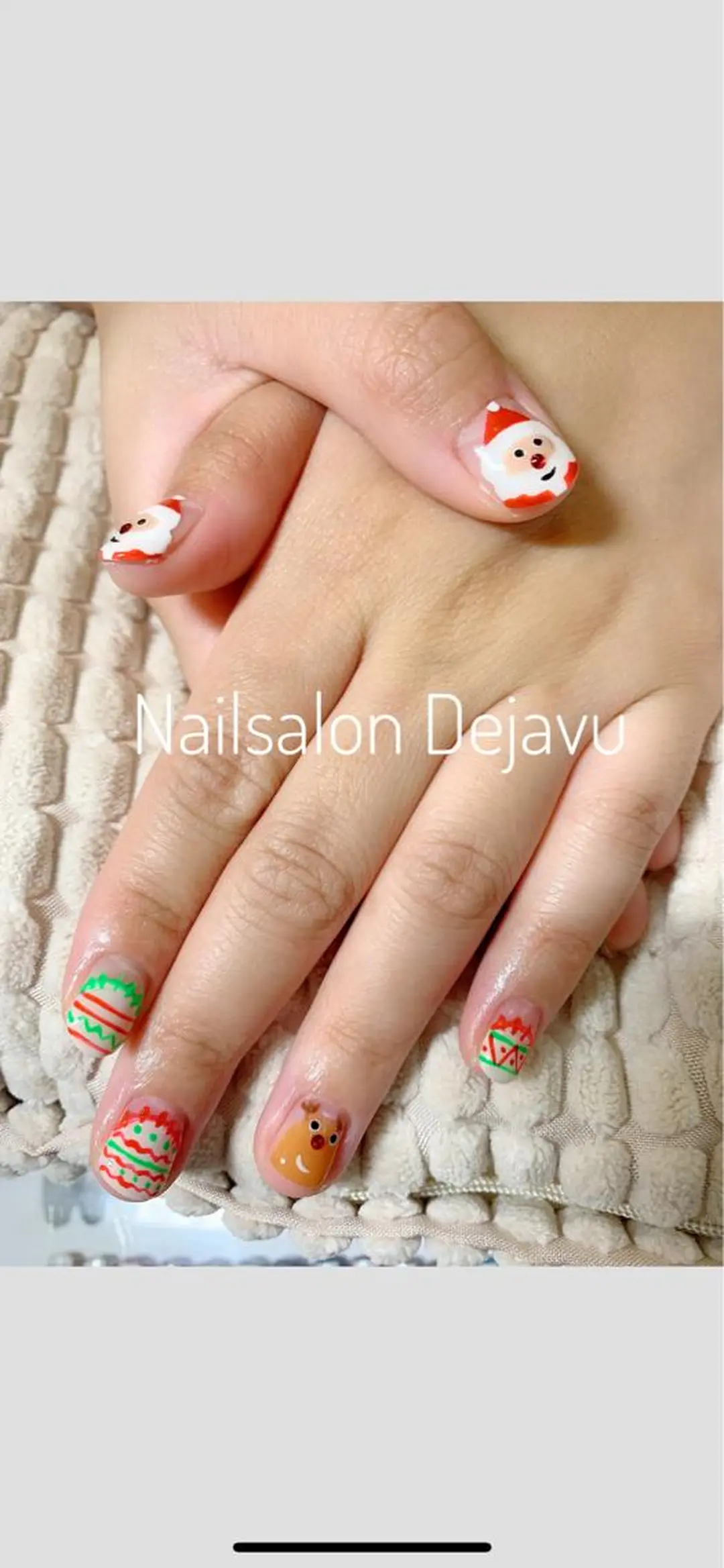 ネイル アートネイル 冬ネイル クリスマス ハンドネイル Nail salon Dejavu 🌿のネイルデザイン