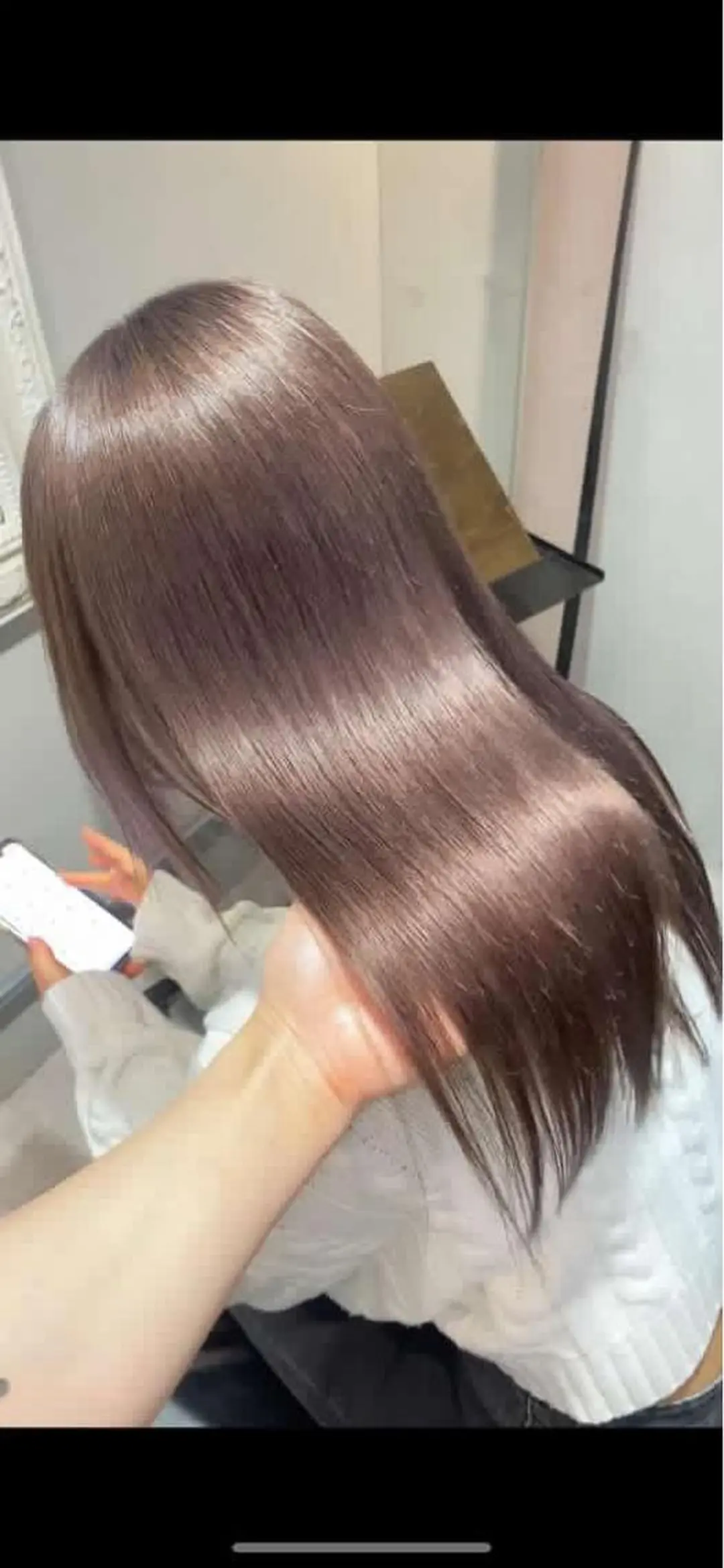 セミロング カラー 縮毛矯正/髪質改善/ 🔥/銀座/はやとのヘアスタイル