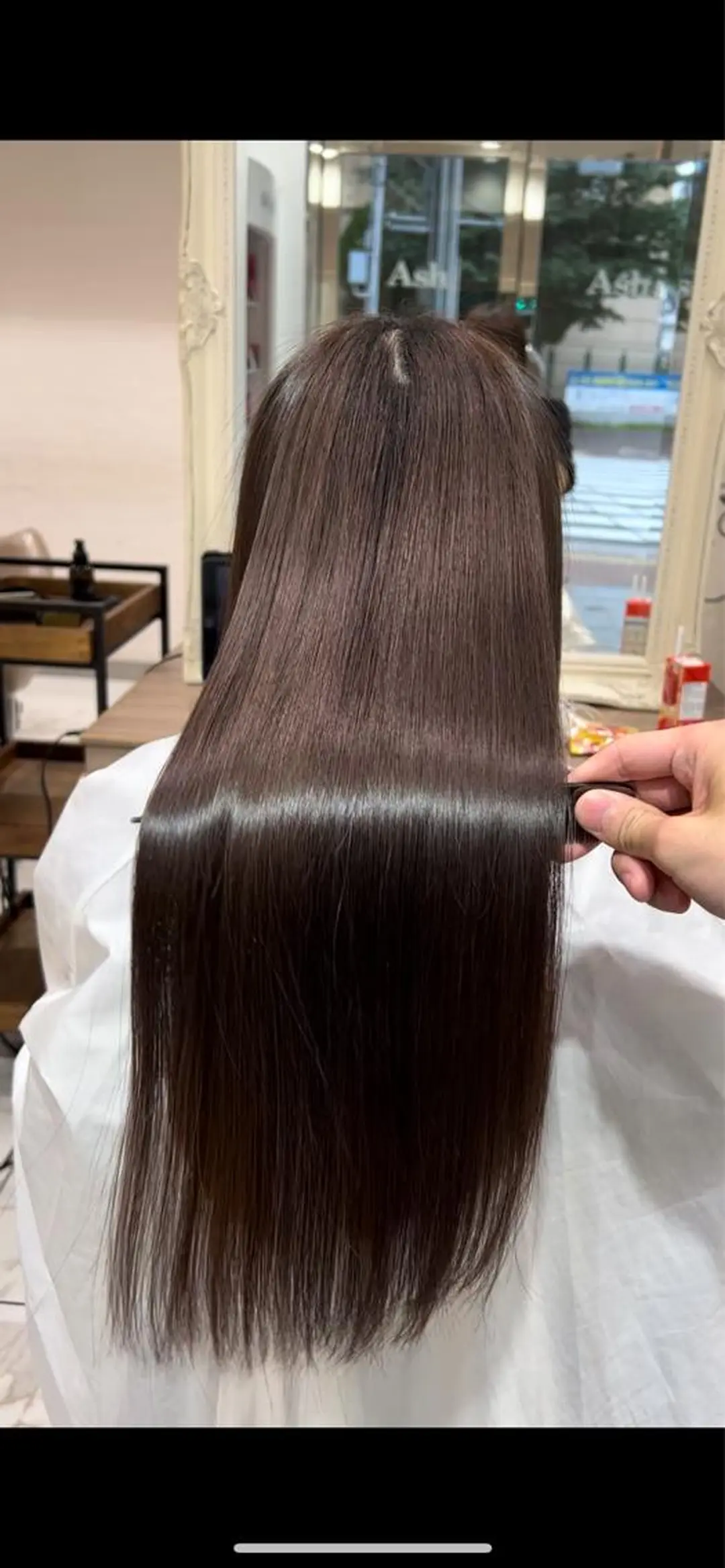 ロング 縮毛矯正 レイヤー×韓国 🇰🇷鈴木啓太のヘアスタイル