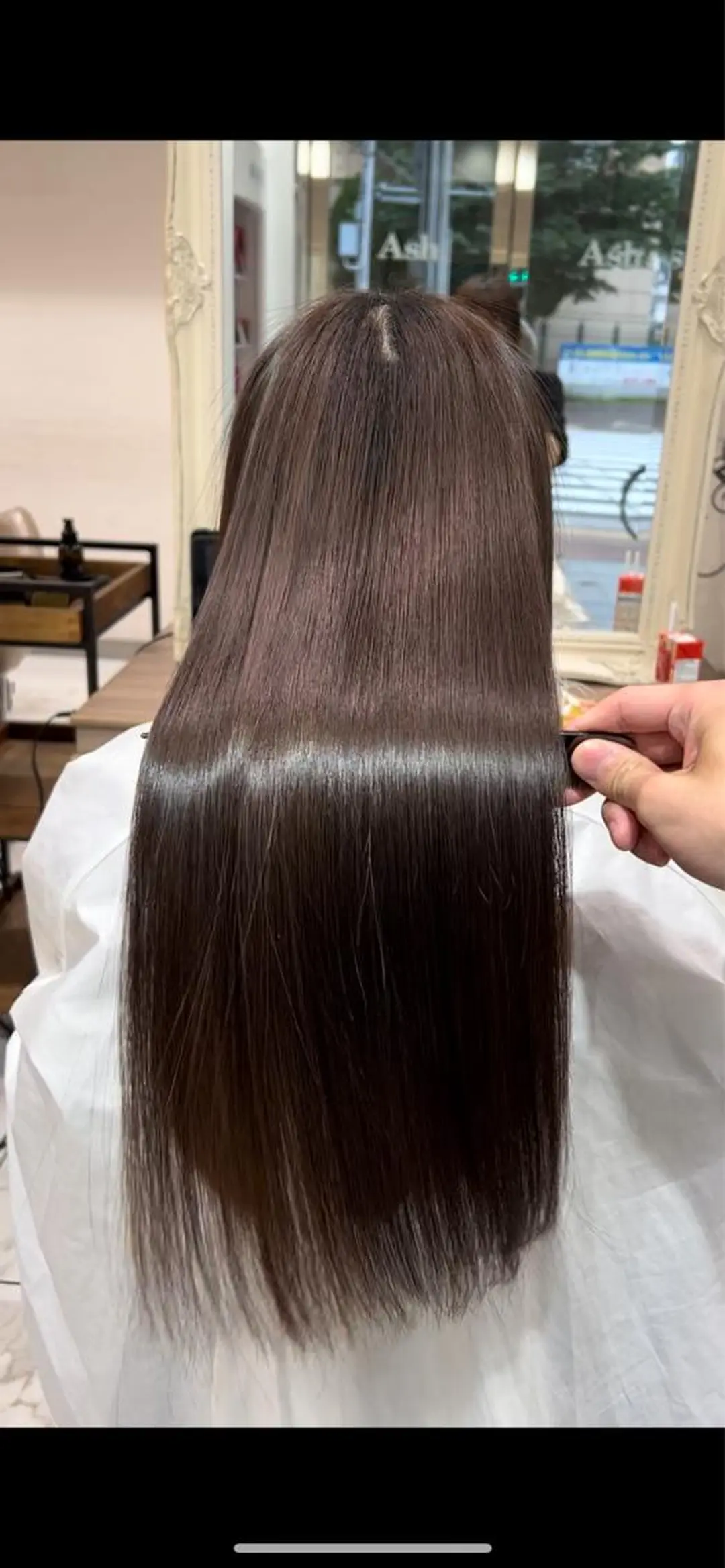 ロング カラー 縮毛矯正 レイヤー×韓国 🇰🇷鈴木啓太のヘアスタイル