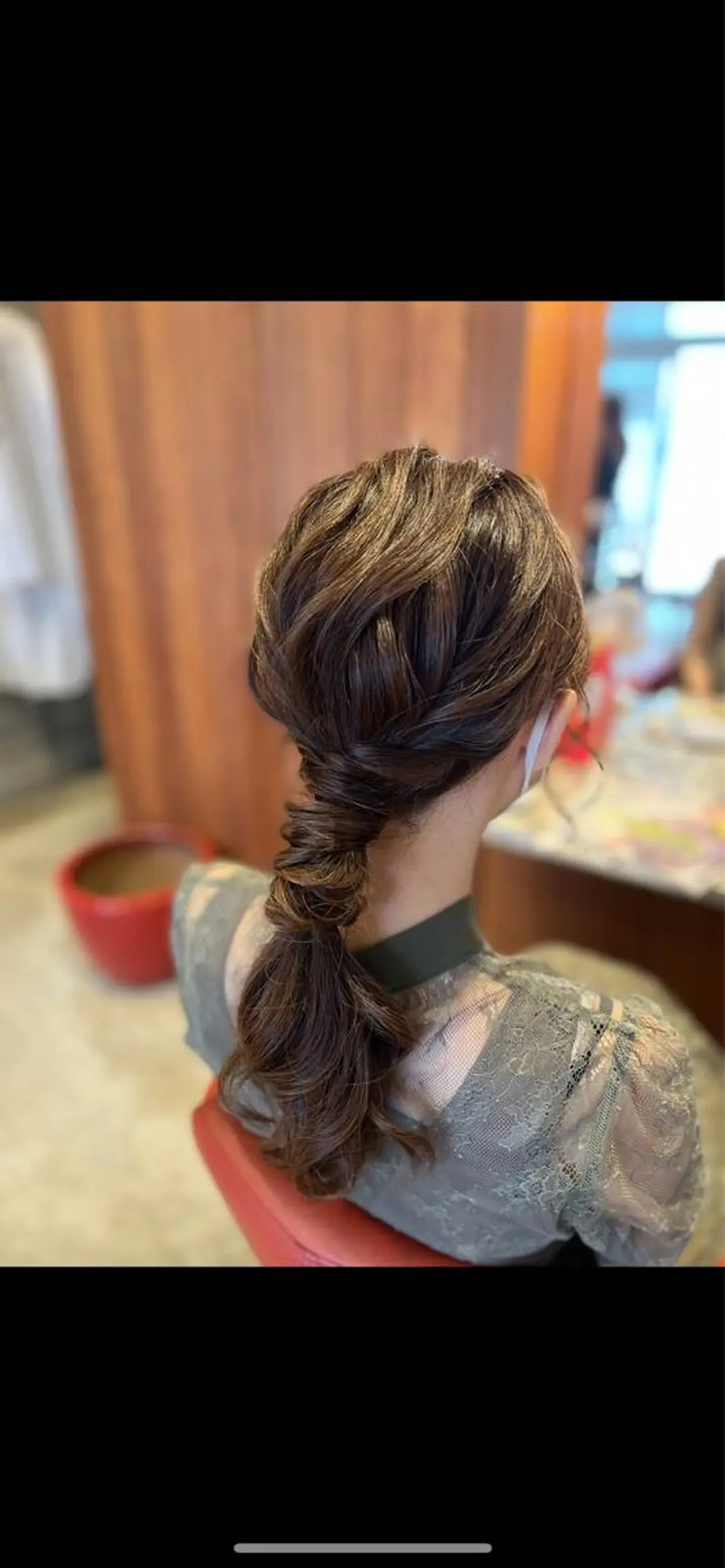 ロング ヘアセット 近 沙織のヘアスタイル