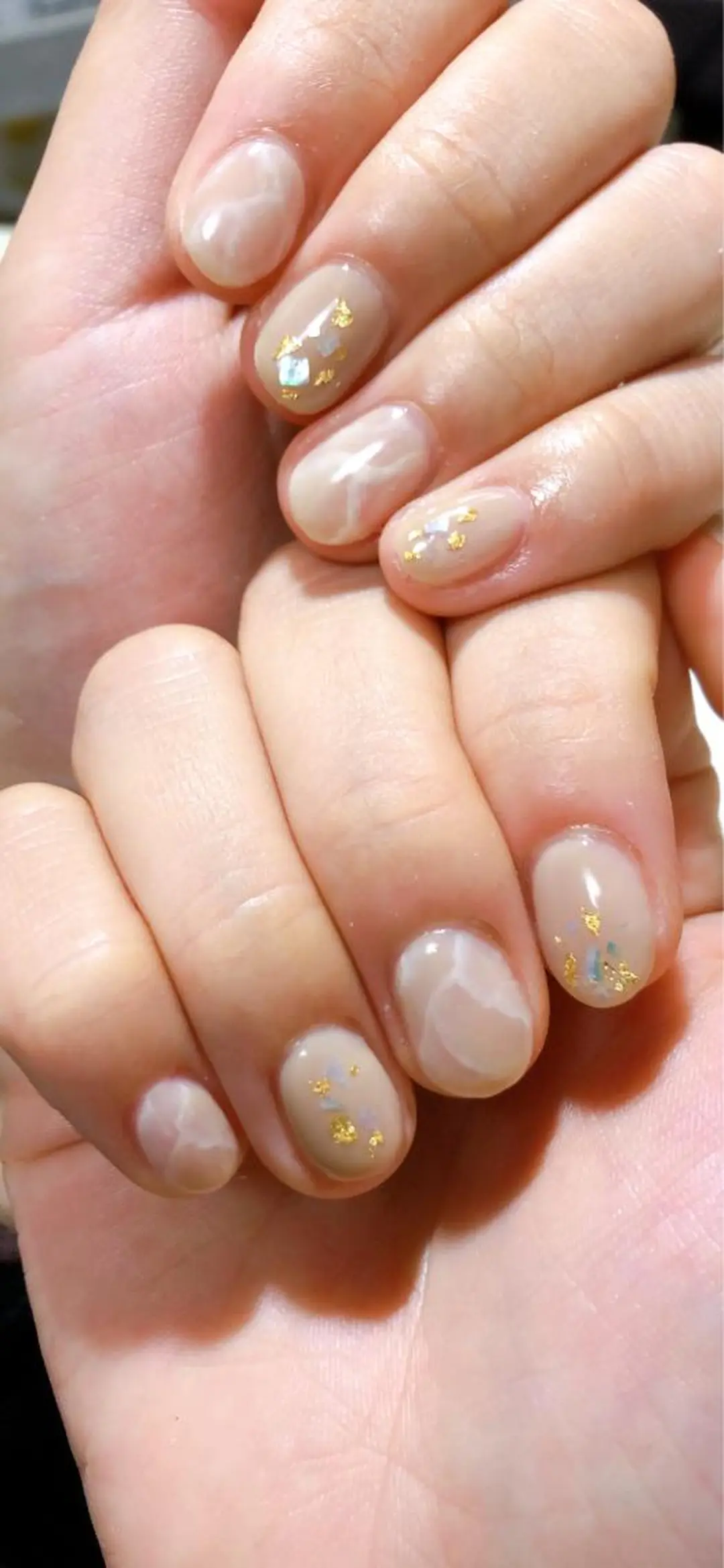 ネイル アートネイル 長さ出し ワンカラーネイル Ｍ☆NAIL asamiのネイルデザイン