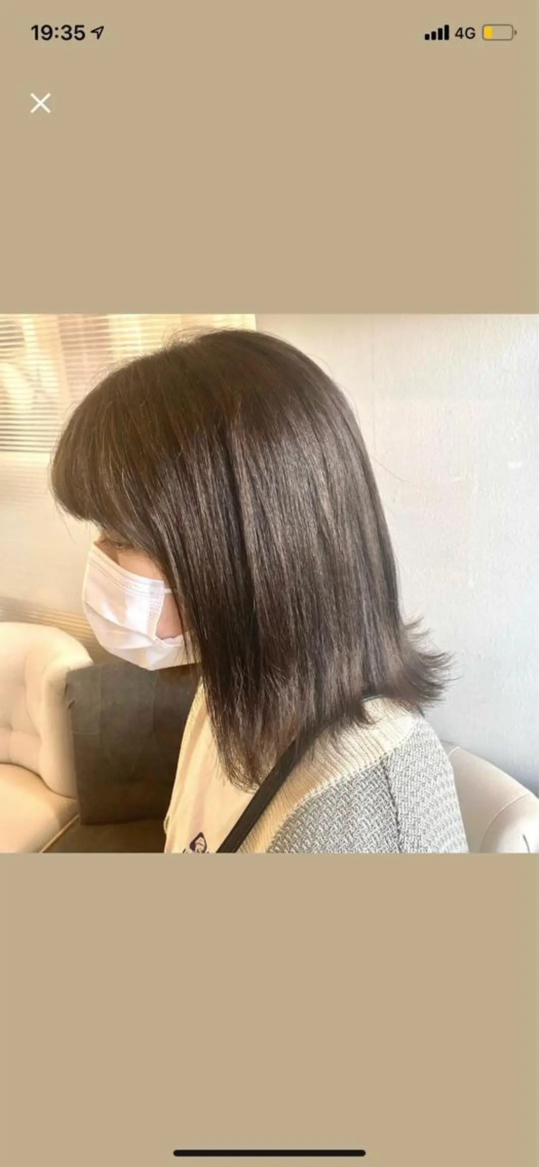 ミディアム カラー ダブルカラー 小野 茉奈美のヘアスタイル