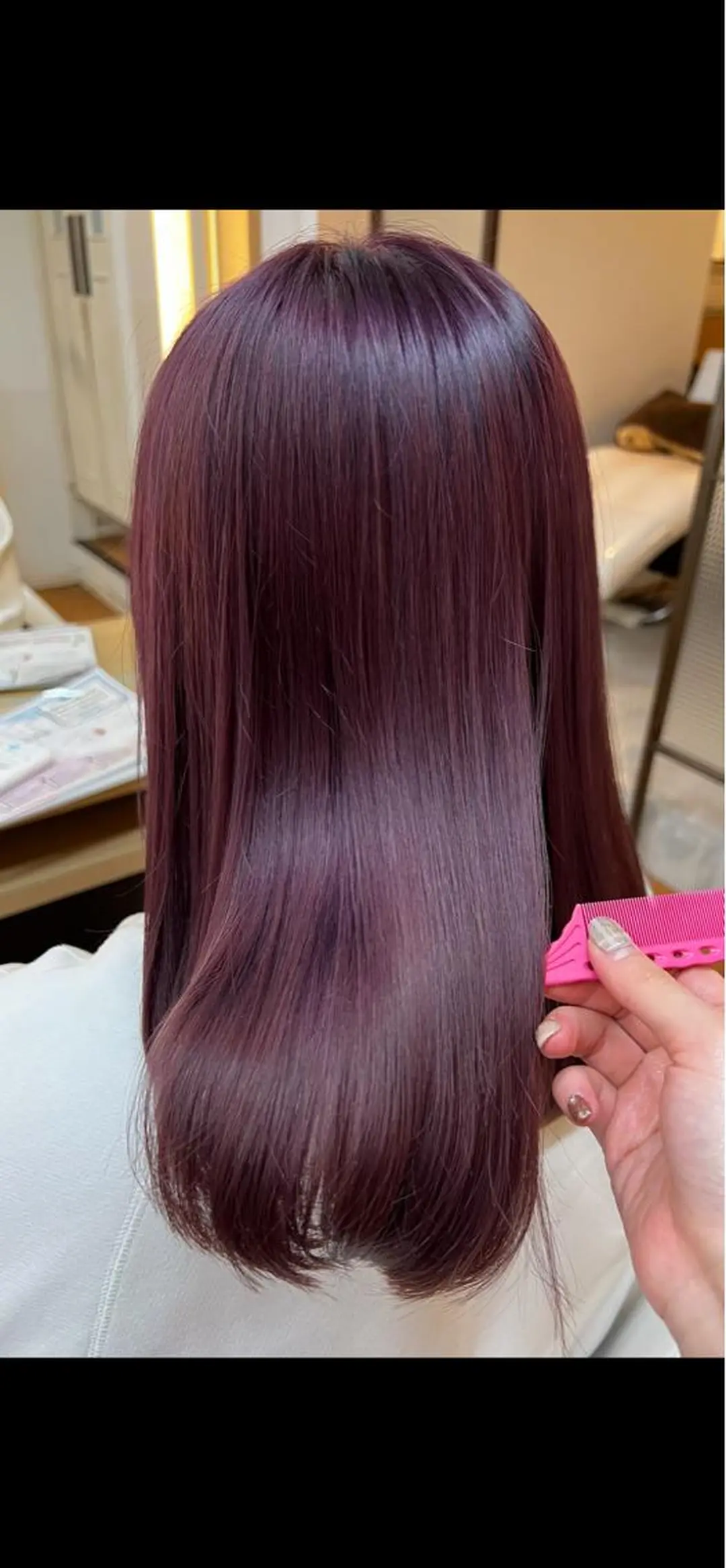 ロング カラー ヘアカラー トリートメント ✂︎HITOMI✂︎ 副店長のヘアスタイル