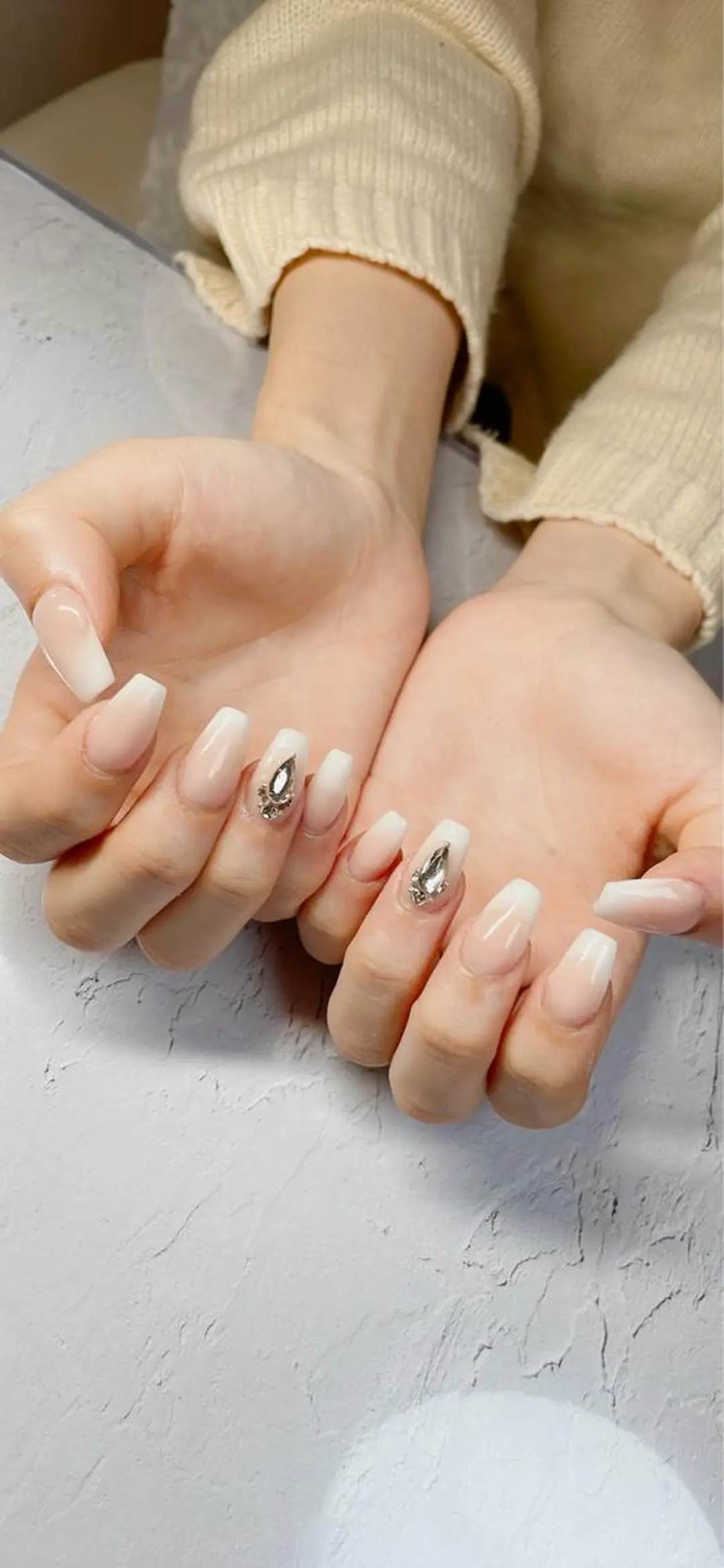 ネイル グラデーション ハンドネイル LaLa Peach 福岡のマツエク・マツパデザイン