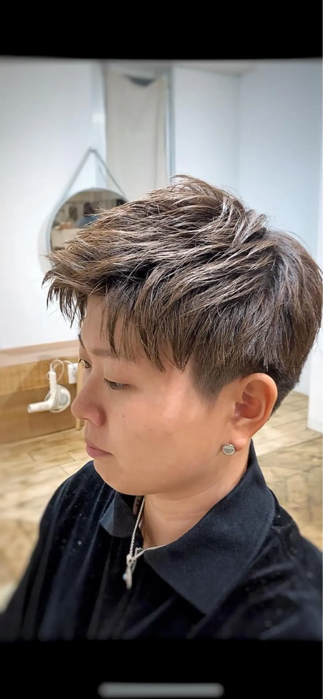 メンズ メンズベリーショート カット ヘアセット メンズStylist 山根慧のヘアスタイル