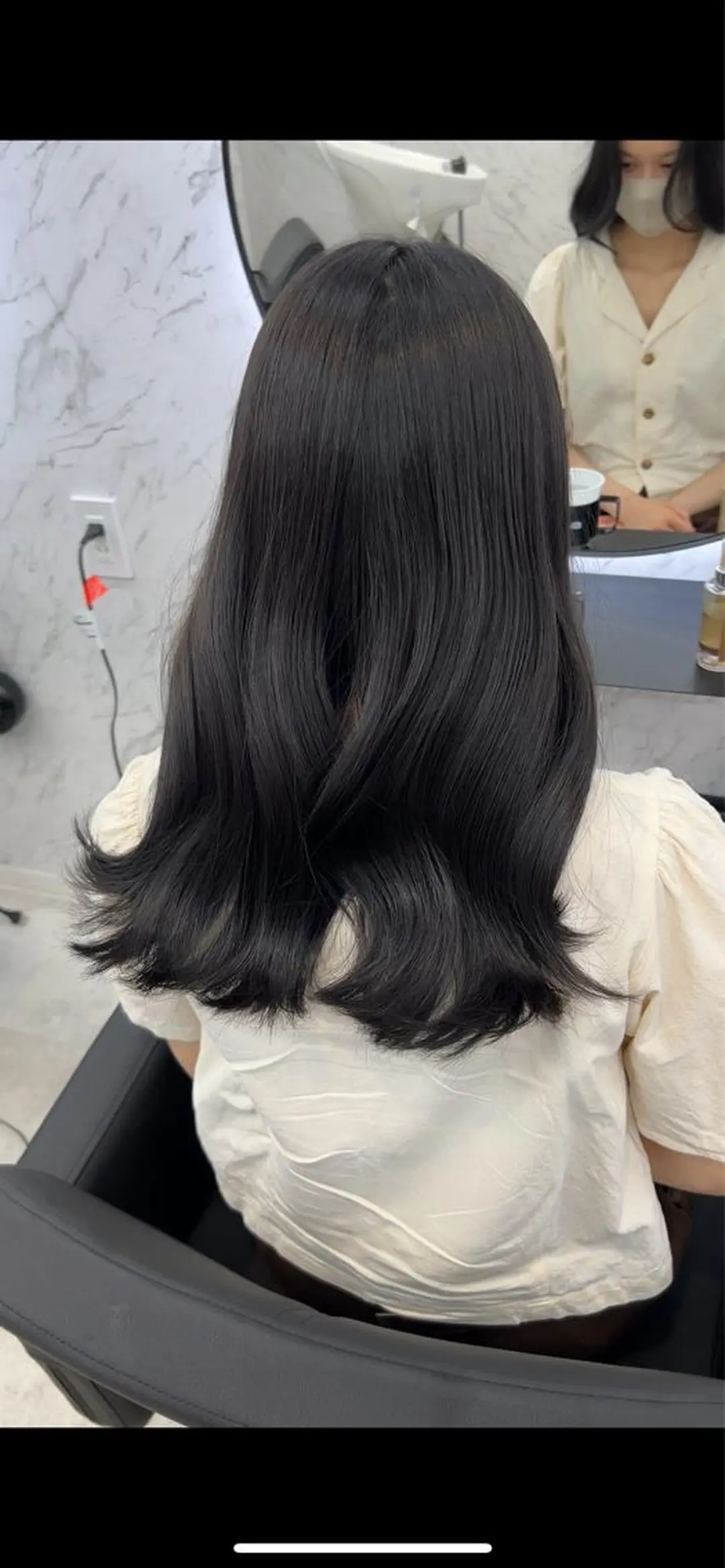 ロング 韓国パーマ 美容師 和田爽良のヘアスタイル