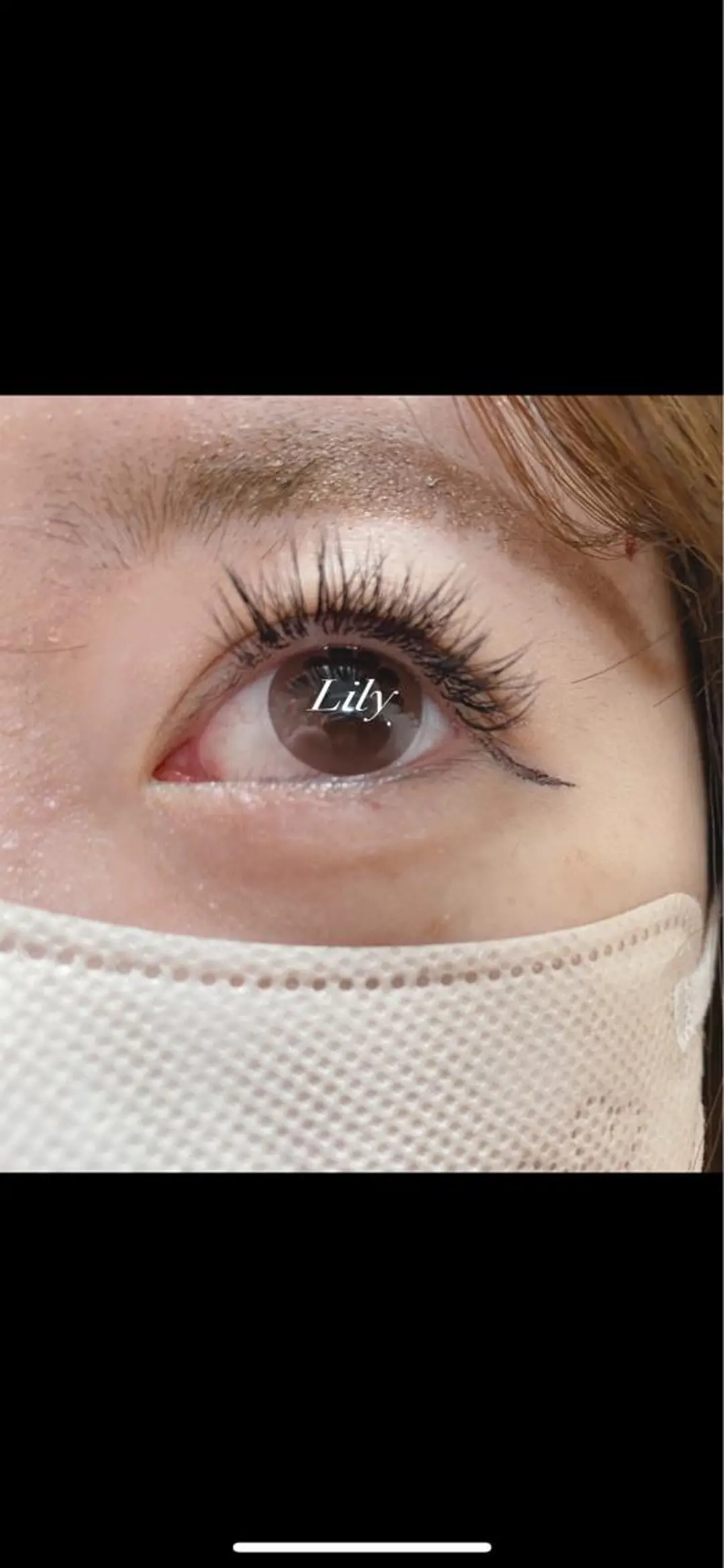 ヘアアレンジ マツエク・マツパ アイブロウ 付け放題 Cカール キュート フラットラッシュ Lily 【yurie】のマツエク・マツパデザイン