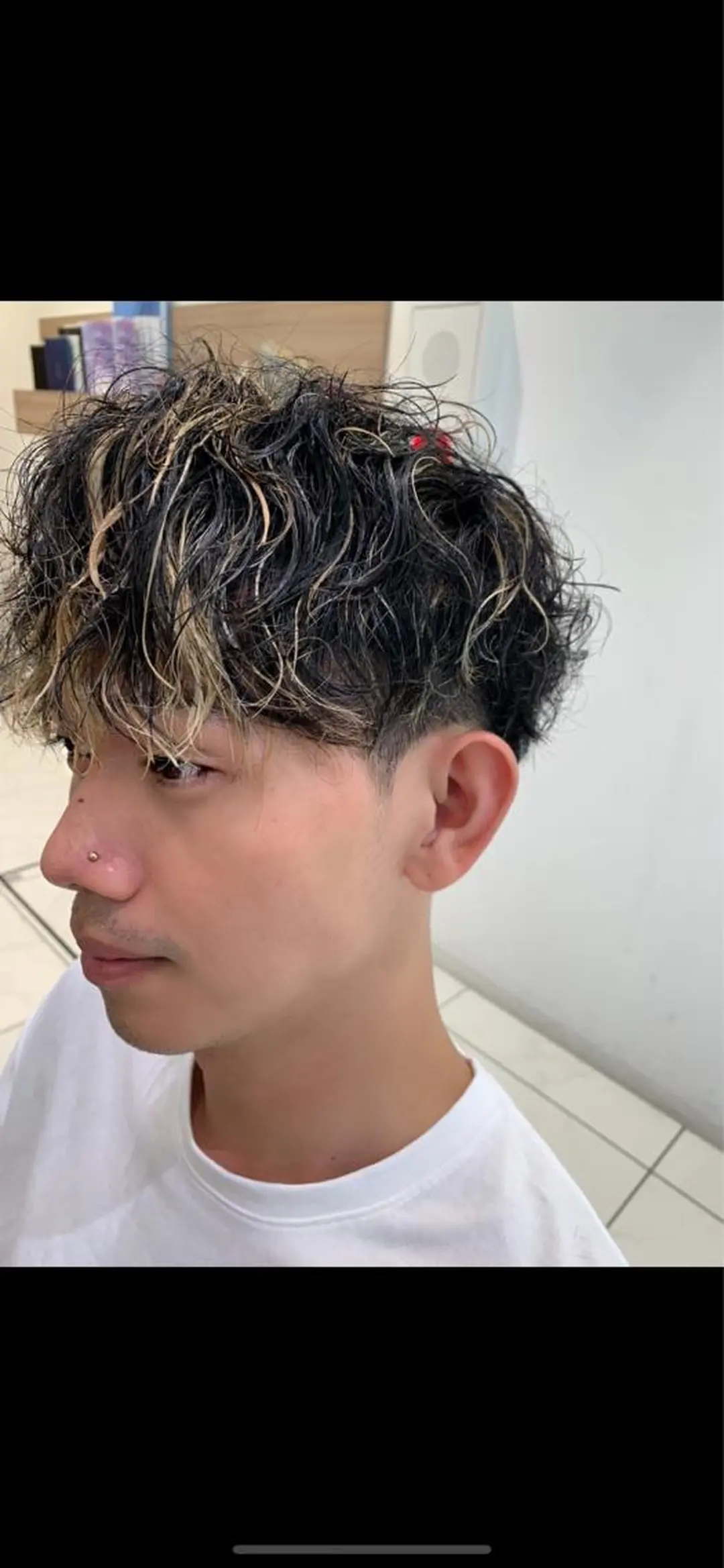 ショート カラー パーマ メンズ Ash 中岡ゆうたのヘアスタイル