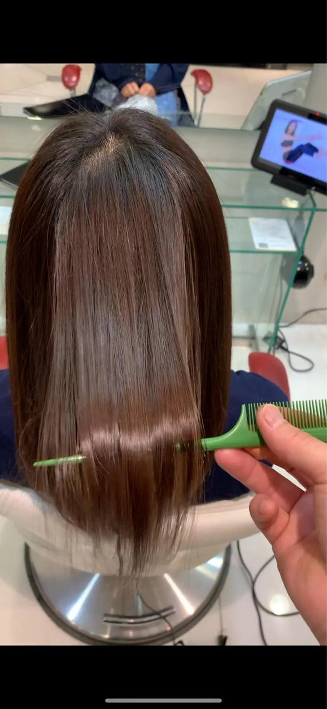 セミロング パーマ 縮毛矯正/髪質改善 EARTH髙橋のヘアスタイル