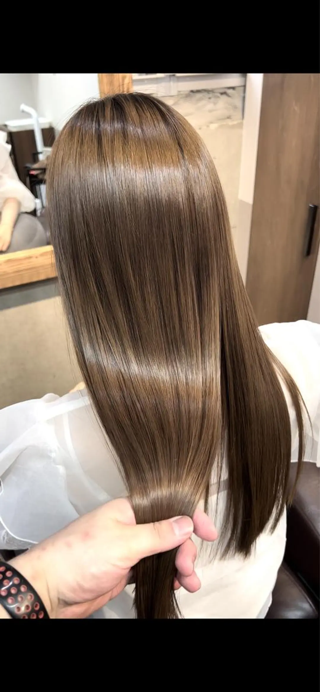 セミロング カラー ヘアカラー トリートメント 髪質改善カラー、美髪 トリートメント専門のヘアスタイル