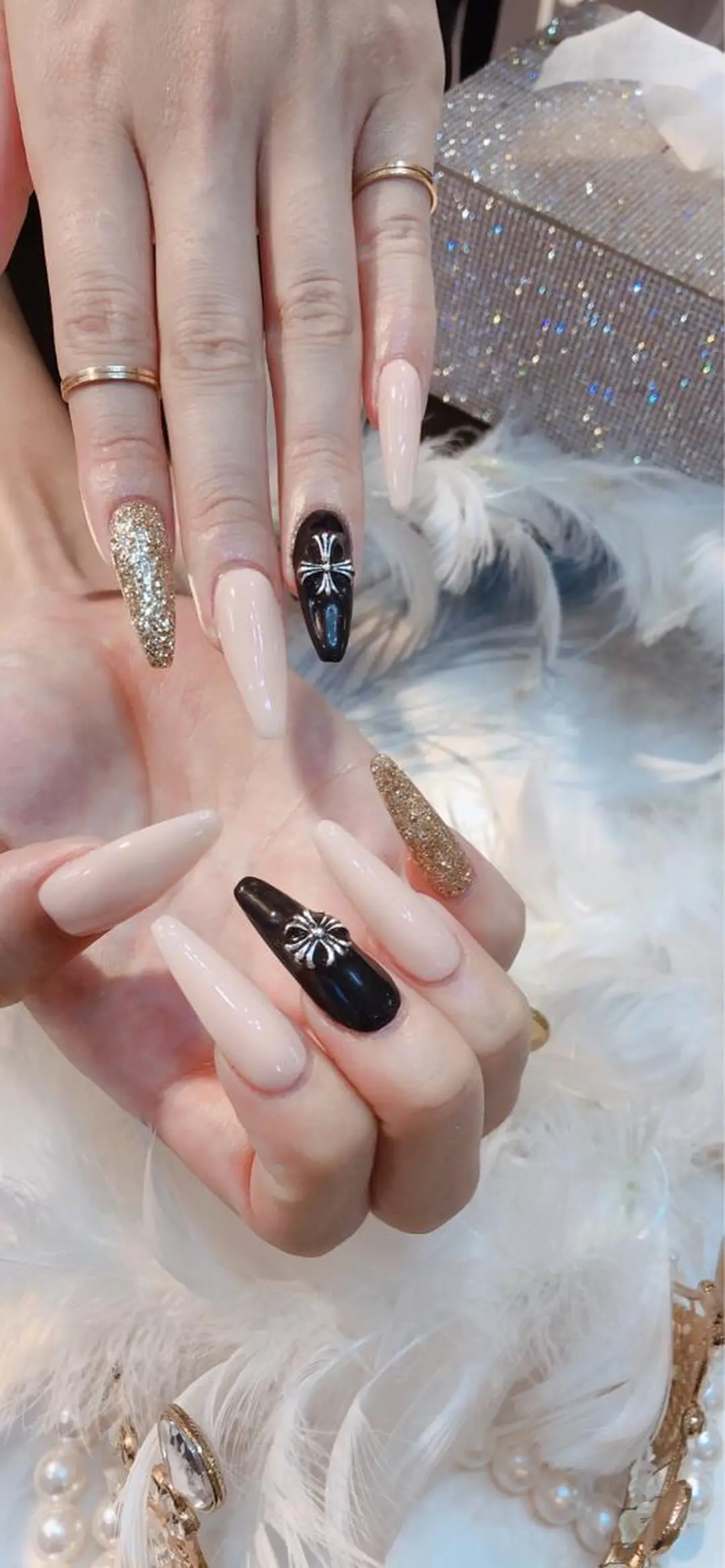 ロング ネイル ハンドネイル 長さ出し専門 nynaのネイルデザイン