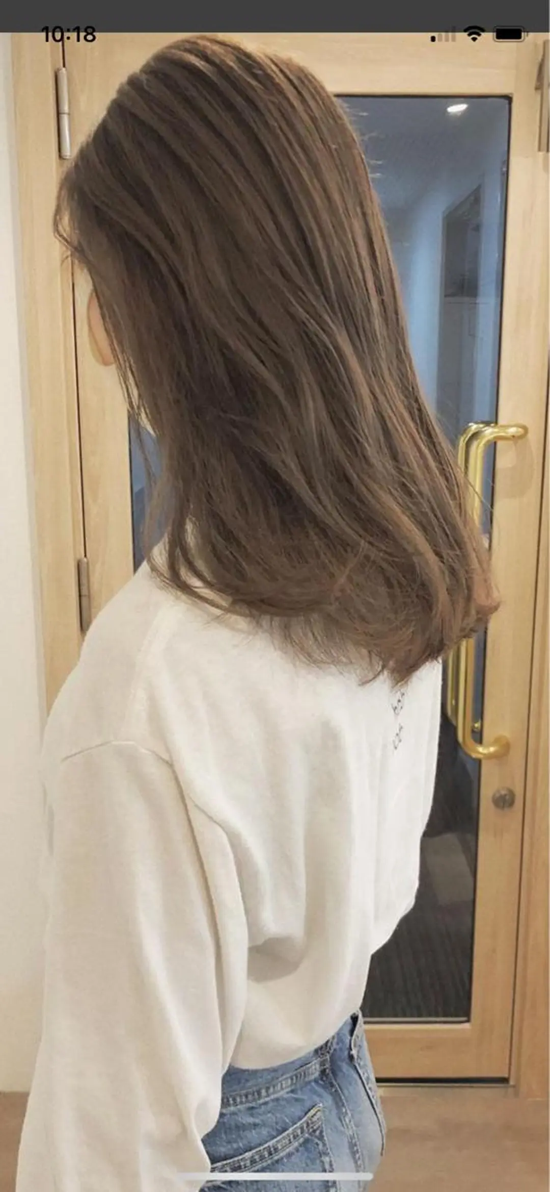 ロング カラー 艶カラー　宮﨑 蒼のヘアスタイル