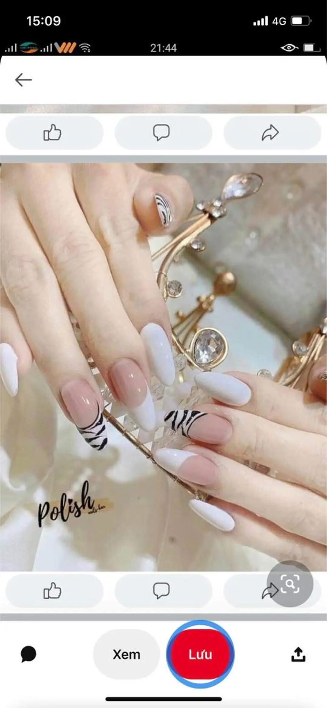 ネイル フレンチネイル ジェルネイル 韓国ネイル マグネットネイル 持ち込み Anh 高田馬場のネイルデザイン