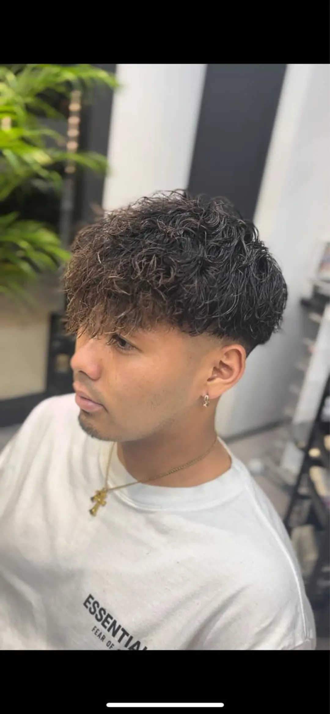 ショート パーマ ヘアアレンジ メンズ カット パーマ ヘアセット men'slapis YUTOのヘアスタイル