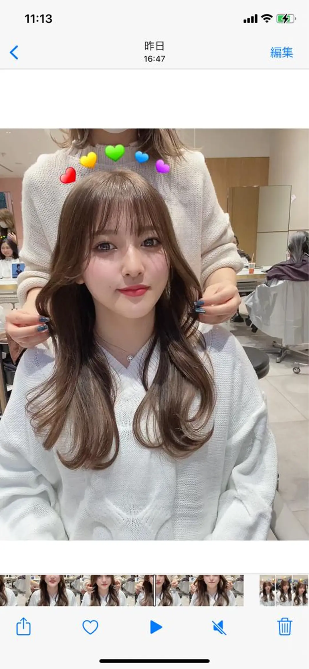 セミロング カラー パーマ 小野寺瑞希 /最小顔カットのヘアスタイル