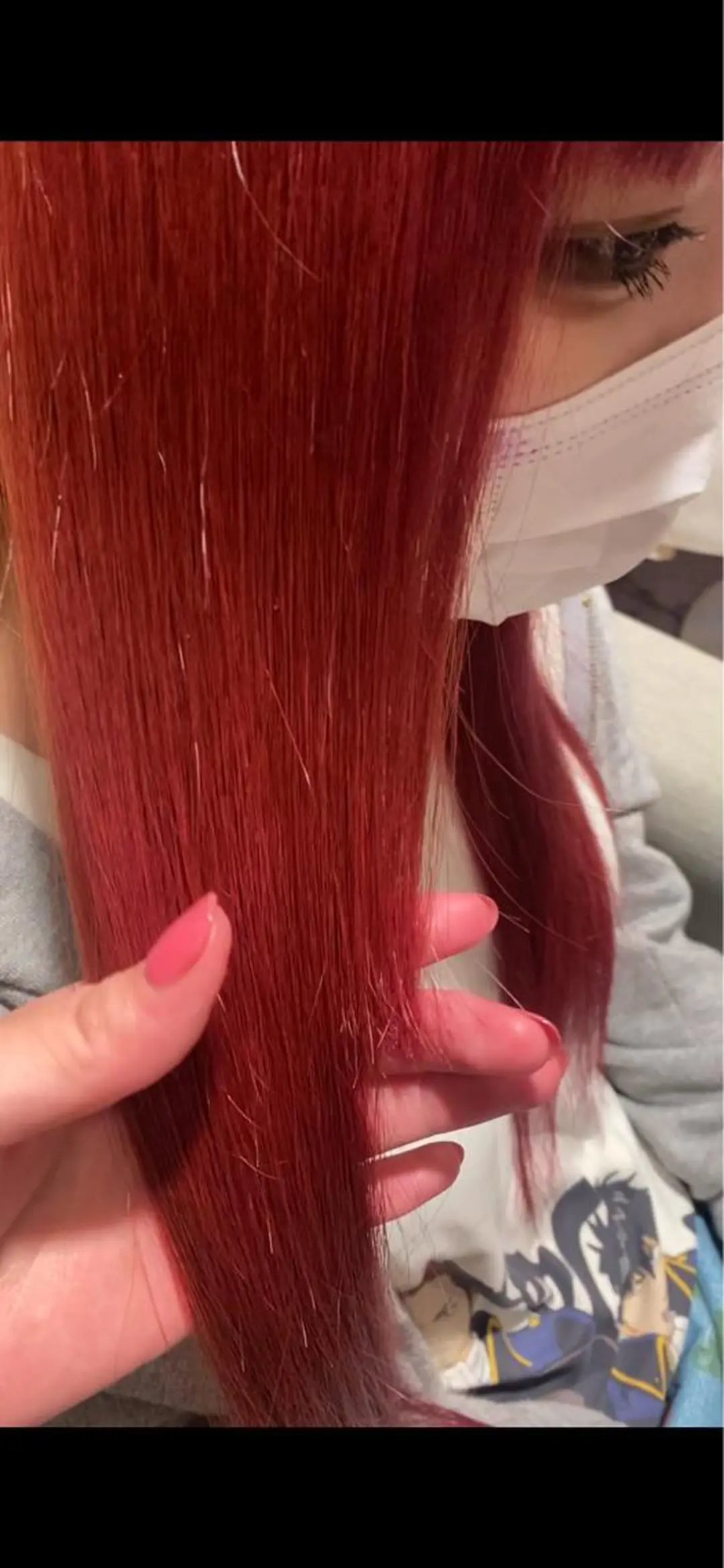 ロング カラー ピンクカラー ローズカラー ヘアカラー トリートメント ハイトーン/ ダブルカラー/透明感のヘアスタイル