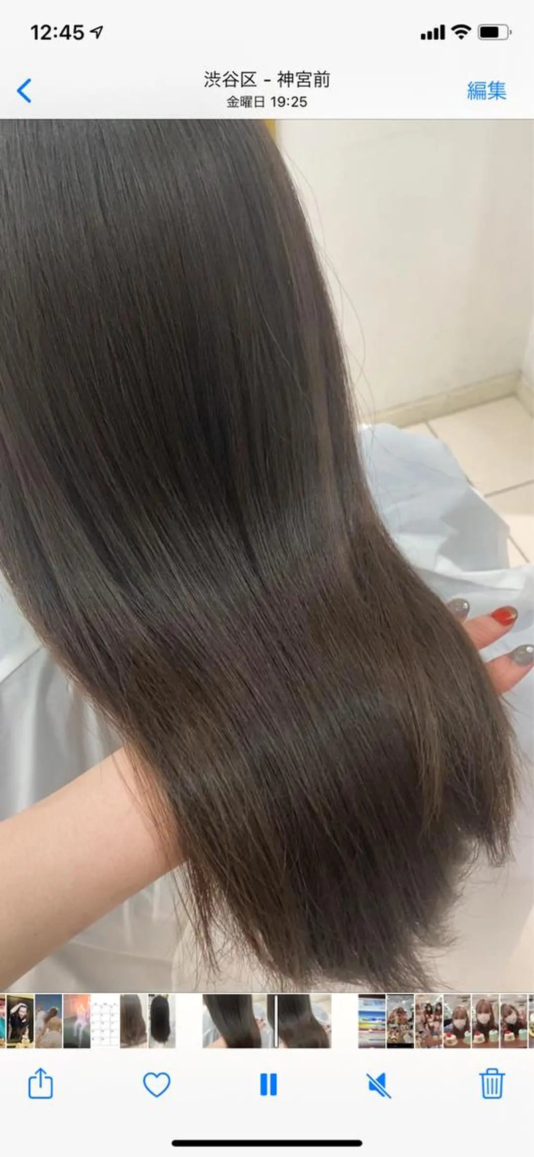 ロング カラー ヘアアレンジ 透明感カラー 古山 結季🌙🖤のヘアスタイル