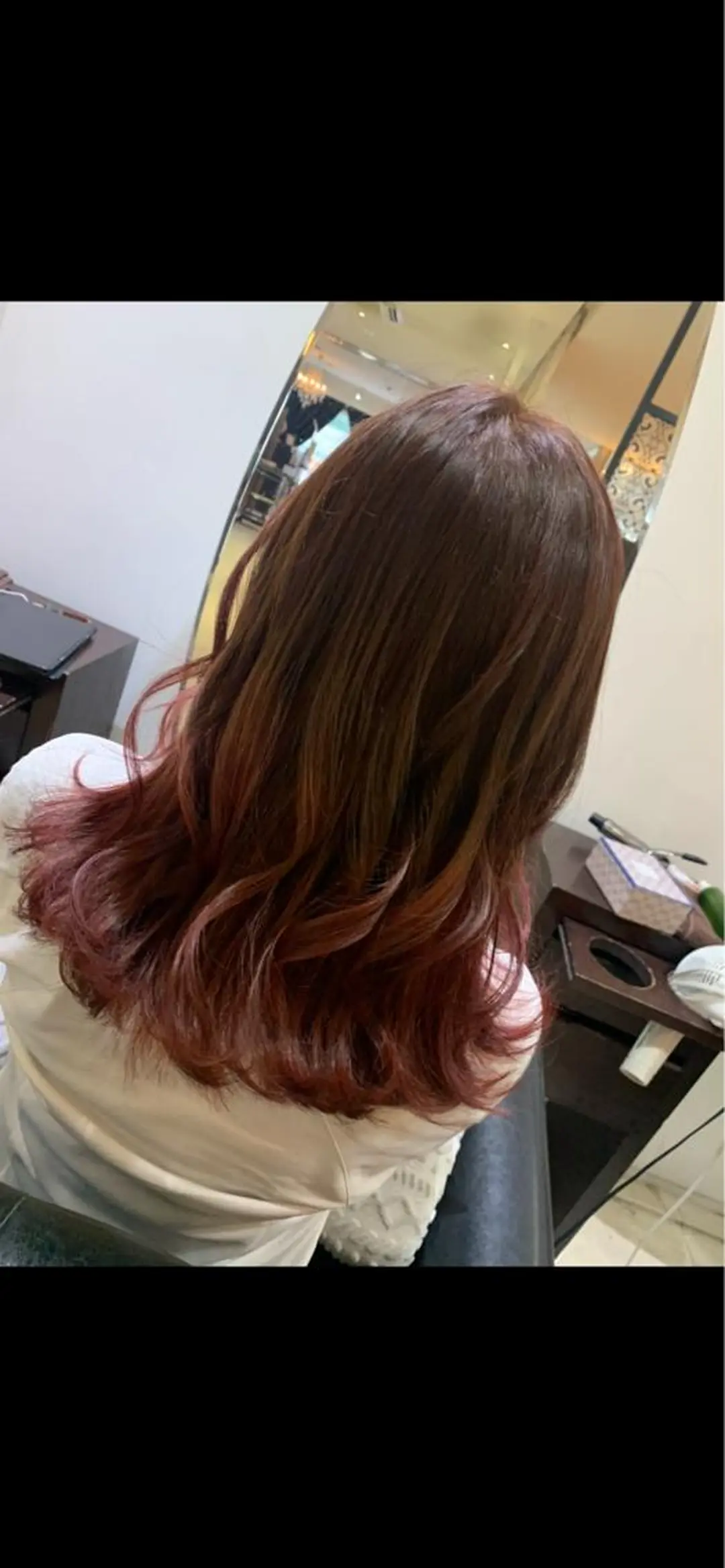 セミロング ヘアカラー トリートメント 吉本 yoshimotoのヘアスタイル