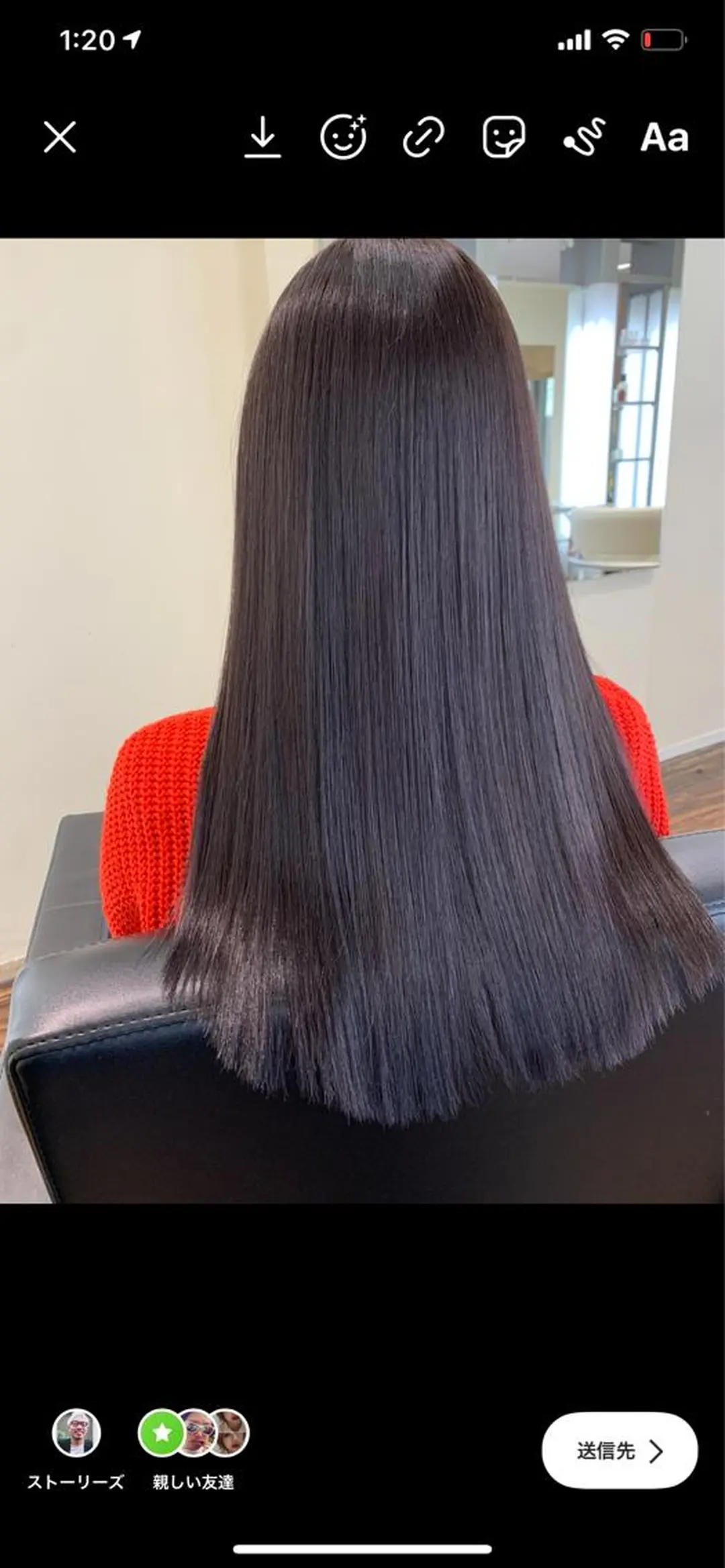 ミディアム カラー 髪質改善 トリートメント 髪質改善サロン 心斎橋ARCHEのヘアスタイル