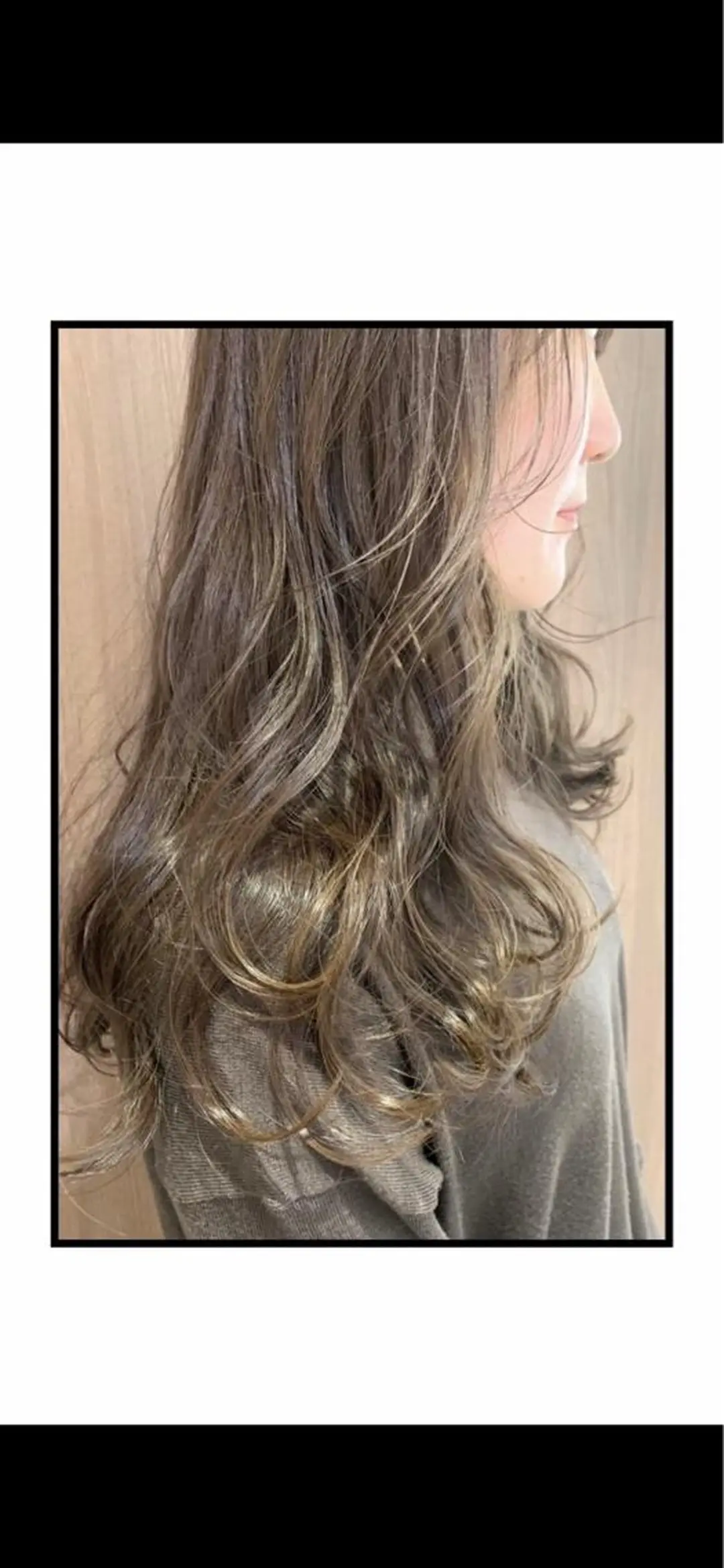 ロング パーマモデル募集🌈 森脇帆南のヘアスタイル