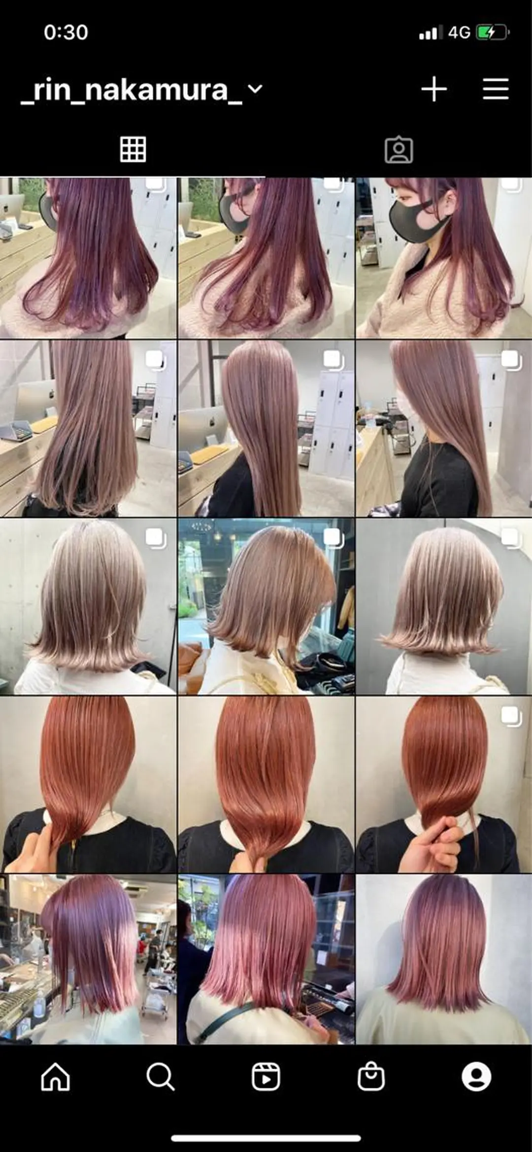 ミディアム カラー ヘアアレンジ ハイトーン/ ボブ 中村麟のヘアスタイル