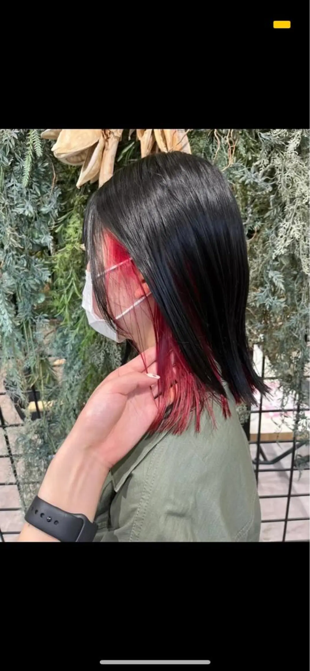 ミディアム カラー インナーカラー ハイトーンレイヤー 吉祥寺/nana🎀のヘアスタイル