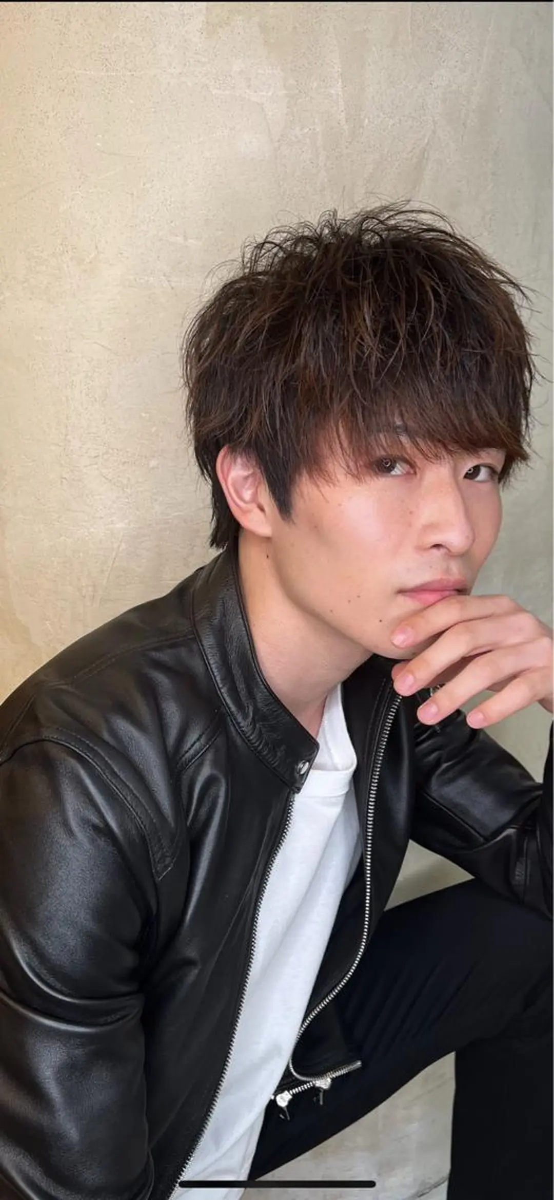 メンズ マッシュウルフ マッシュ メンズウルフカット ウルフカット AITOKYO横浜 吉山和希のヘアスタイル