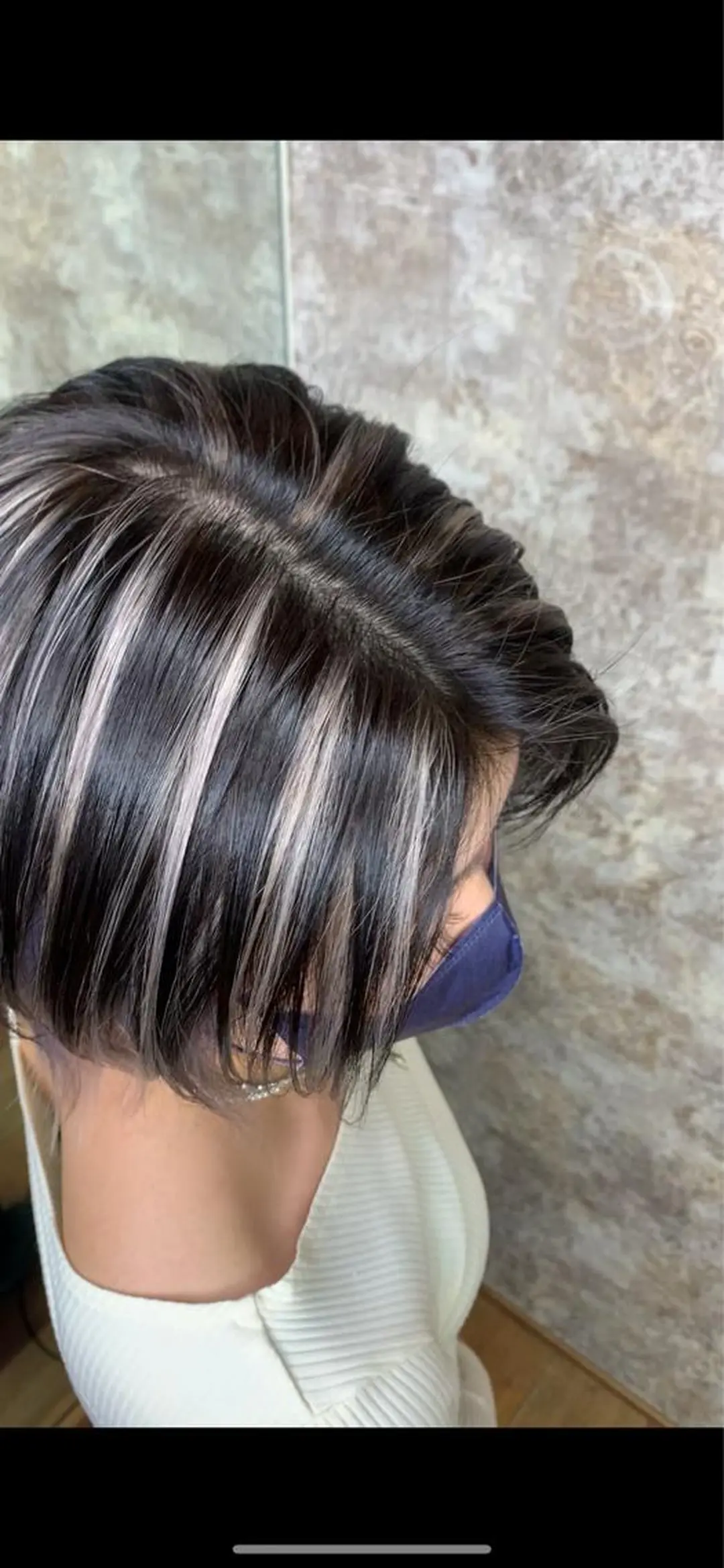 ショート カラー ハイライトカラー ハイライト 内山 京耶のヘアスタイル