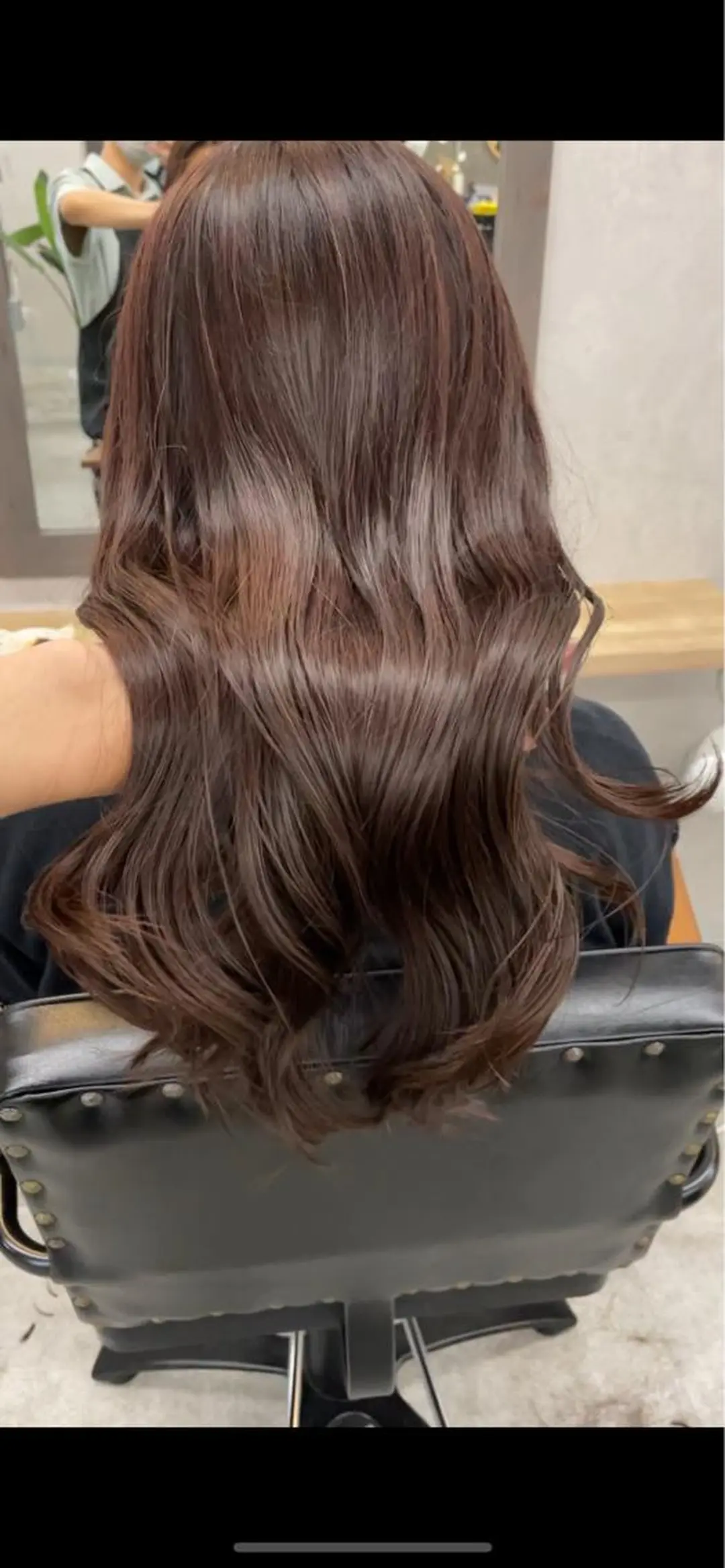 セミロング カラー ブラウンカラー ピンクカラー ピンクブラウン いなみね はるきのヘアスタイル