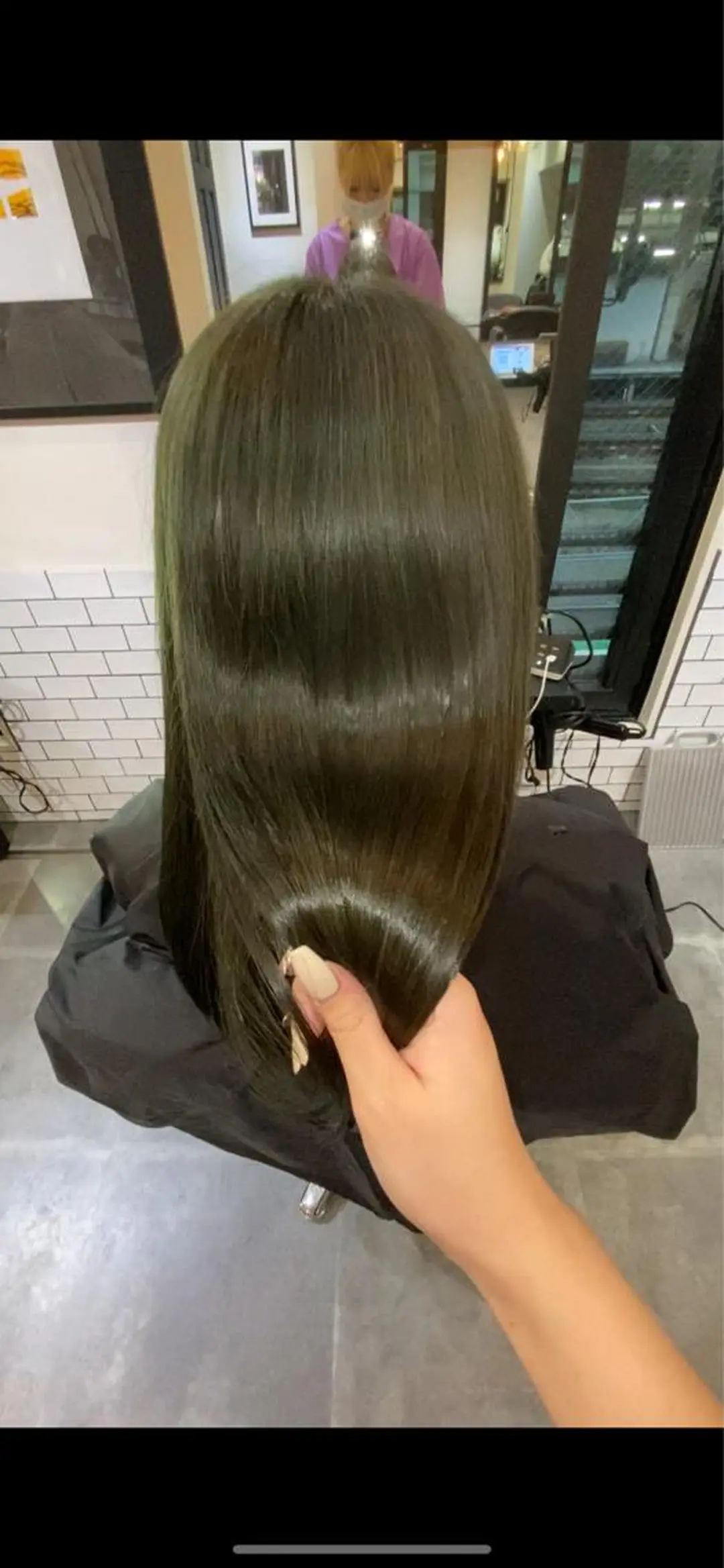 ミディアム 髪質改善 トリートメント カット トリートメント 美髪✨髪質改善 &艶カラーmanaeのヘアスタイル