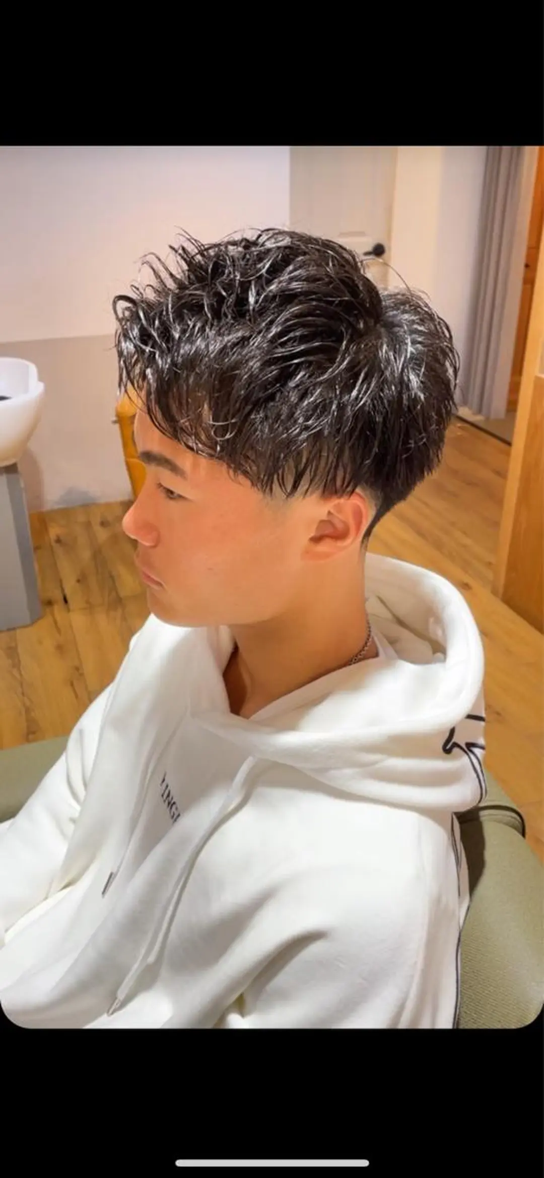 ミディアム パーマ メンズ ミディアムパーマ メンズパーマ ✨髪質改善✨豊中/ 後藤伶匠のヘアスタイル