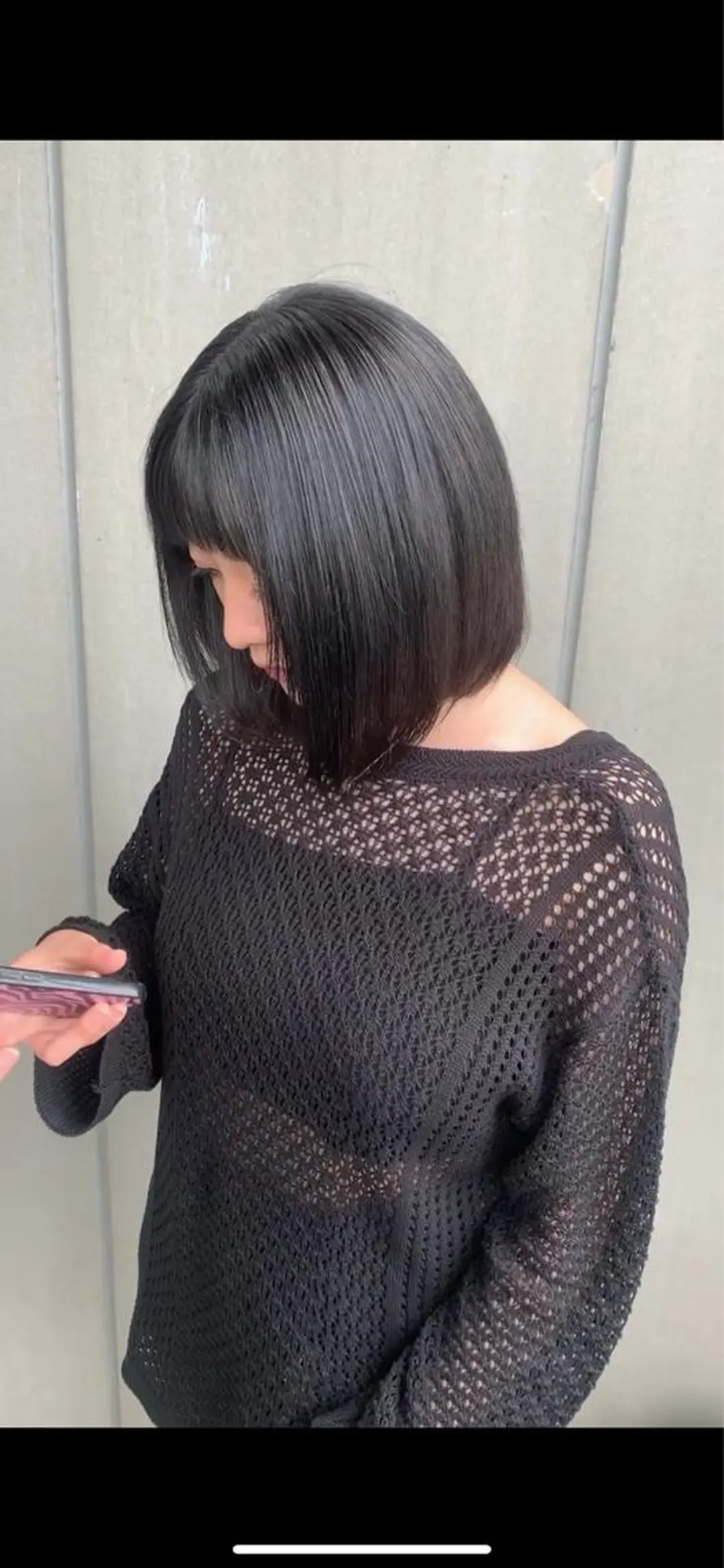 ミディアム カラー Agu peachのヘアスタイル