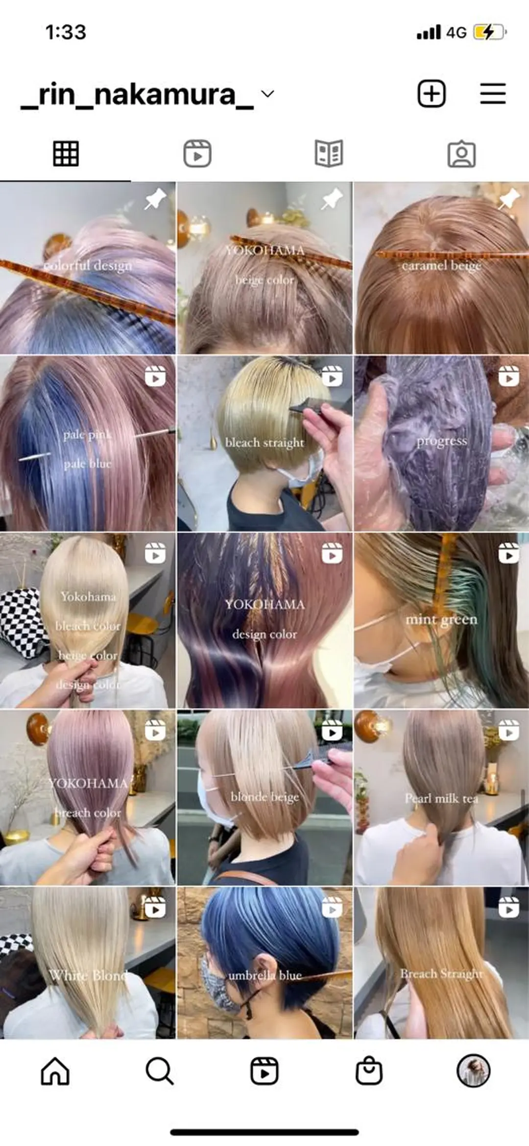 ショート ハイトーン/ ボブ 中村麟のヘアスタイル