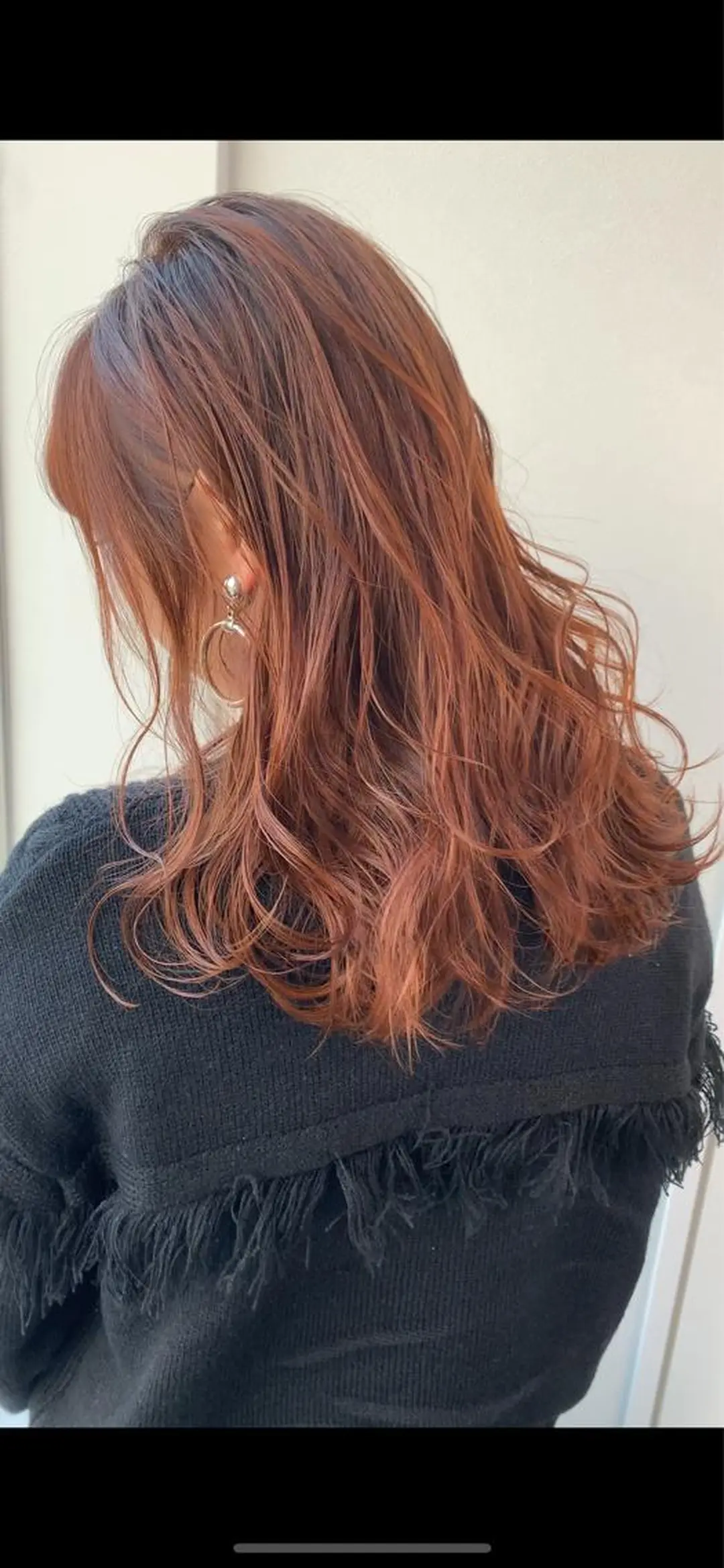 セミロング カット パーマ トリートメント 髪質改善 赤み消しカラー山本のヘアスタイル