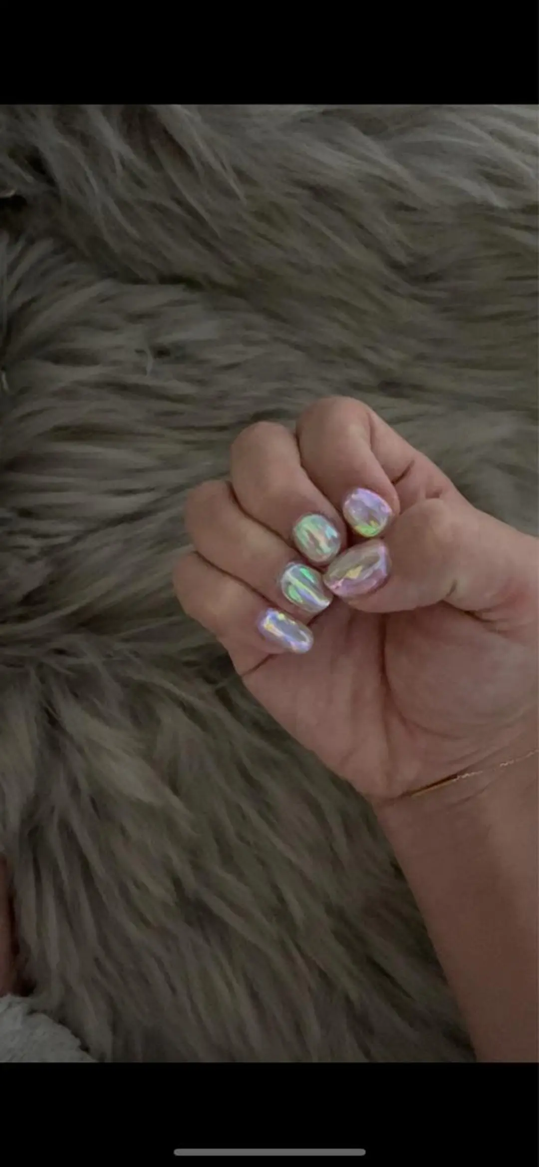 ネイル オーロラネイル 氷ネイル・うるうるネイル BINERVA nail salonのネイルデザイン